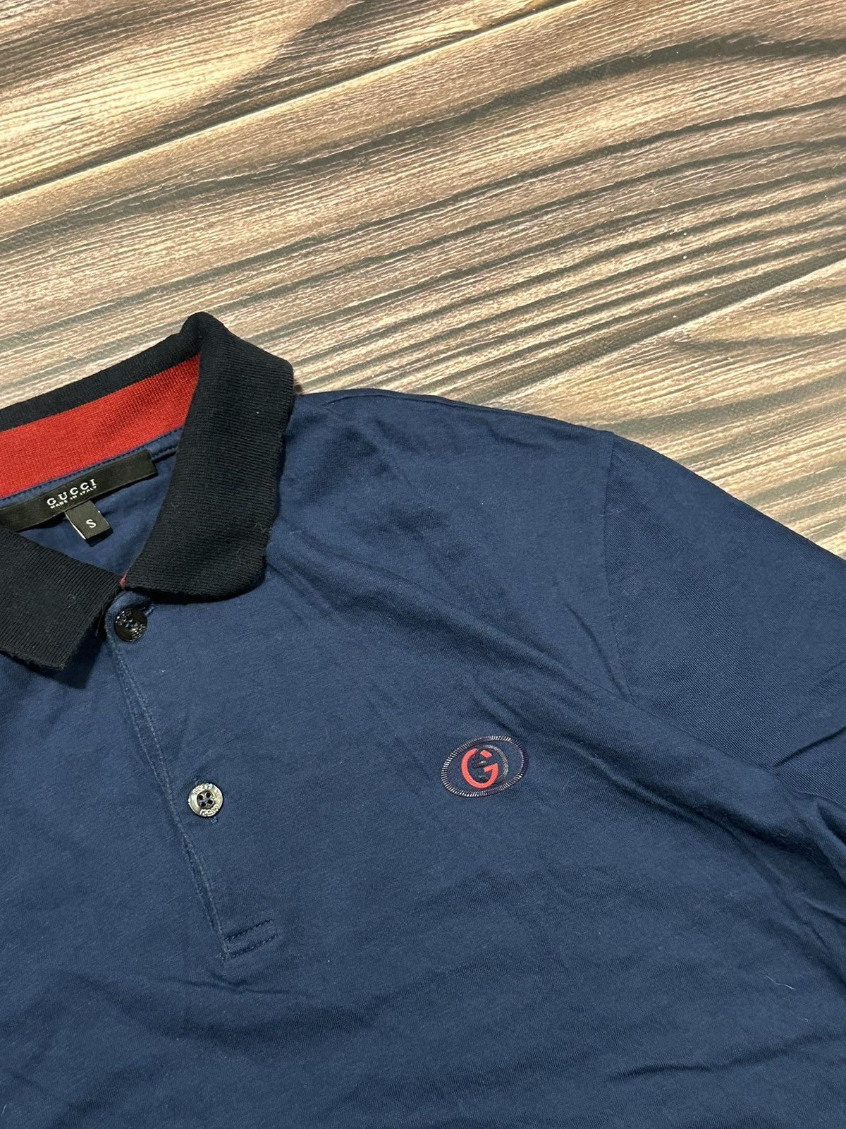 Gucci × Vintage Vintage Luxury Polo Gucci Size US S / EU 44-46 / 1 - 2 Thumbnail