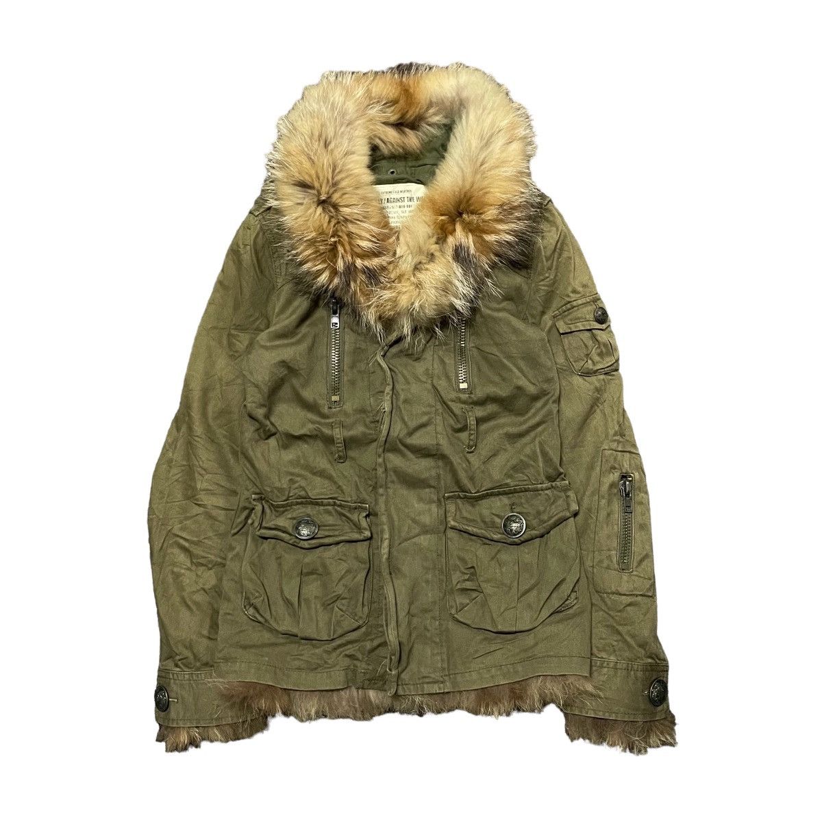 14th Addiction × If Six Was Nine 💥Dope💥- SLY/Against The Way Us Military Style Real Fur Linen Size S / US 4 / IT 40 - 1 Thumbnail