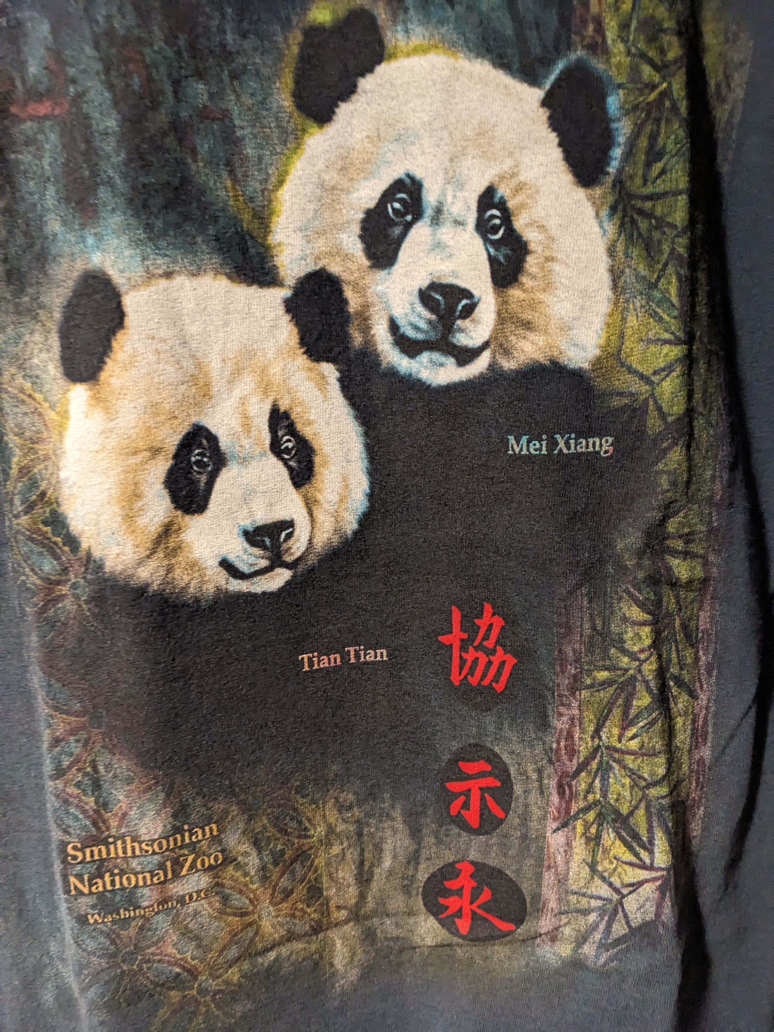 Vintage Vintage Y2K Panda Animal Nature National Zoo T-Shirt Size US S / EU 44-46 / 1 - 2 Thumbnail