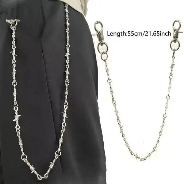 Jewelry Barb Wire Wallet Chain Size ONE SIZE - 1 Thumbnail
