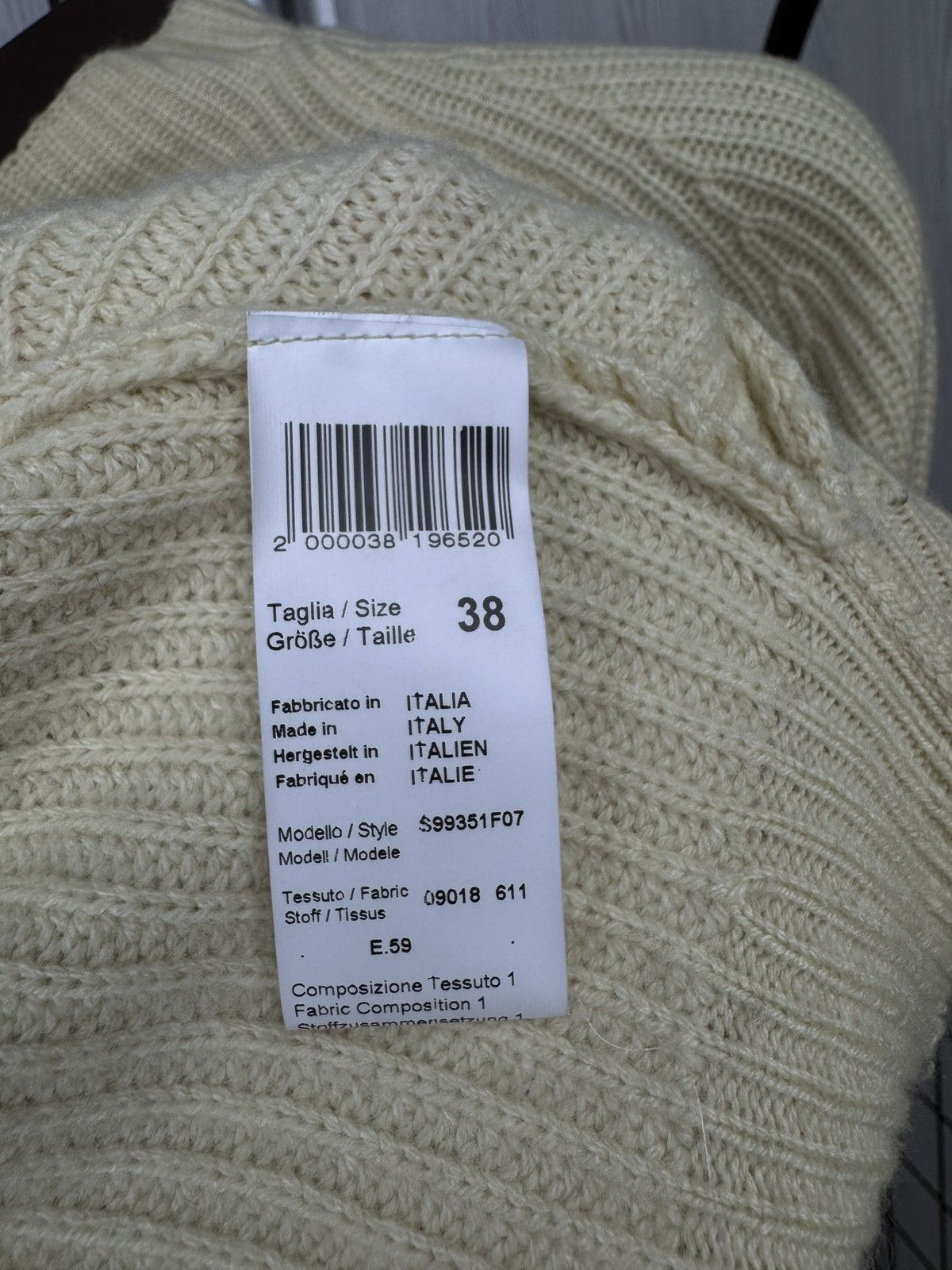 Peserico Peserico Avant Garde Oversized wool cashmere silk sweater Size XS / US 0-2 / IT 36-38 - 7 Thumbnail