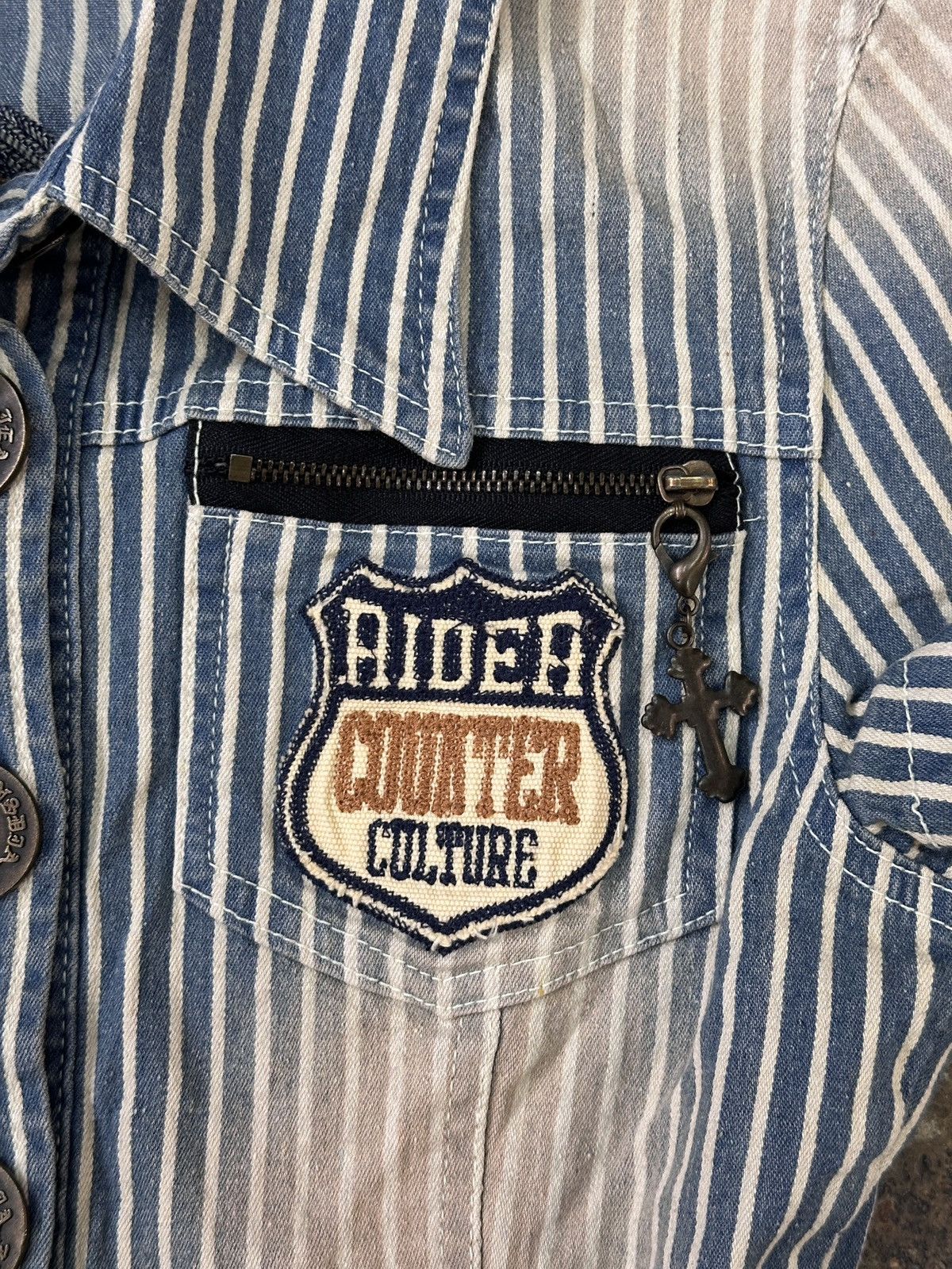 GOA Japanese Brand d.i.a. Hickory Denim Shirt Size US M / EU 48-50 / 2 - 5 Thumbnail