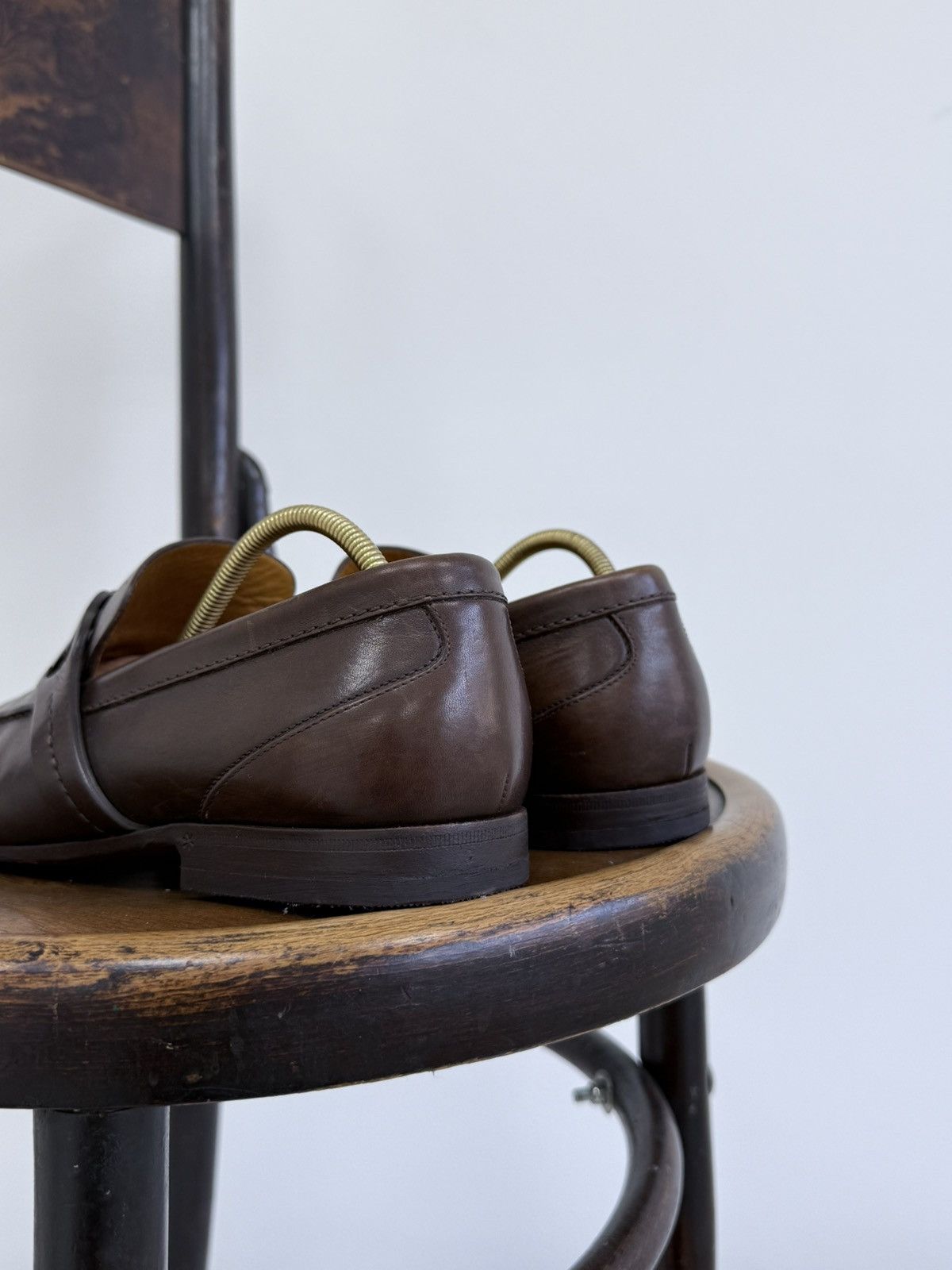 Gucci Gucci Brown Leather Loafer Shoes Size US 8 / EU 41 - 5 Thumbnail