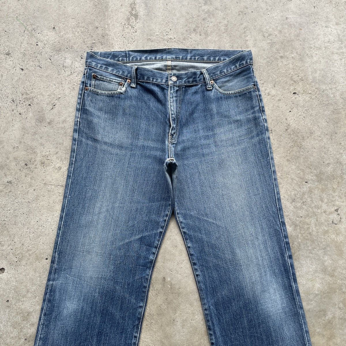 Japanese Brand W37x30 Vintage Japanese Faded Jeans Pants Denim Size US 37 - 3 Thumbnail