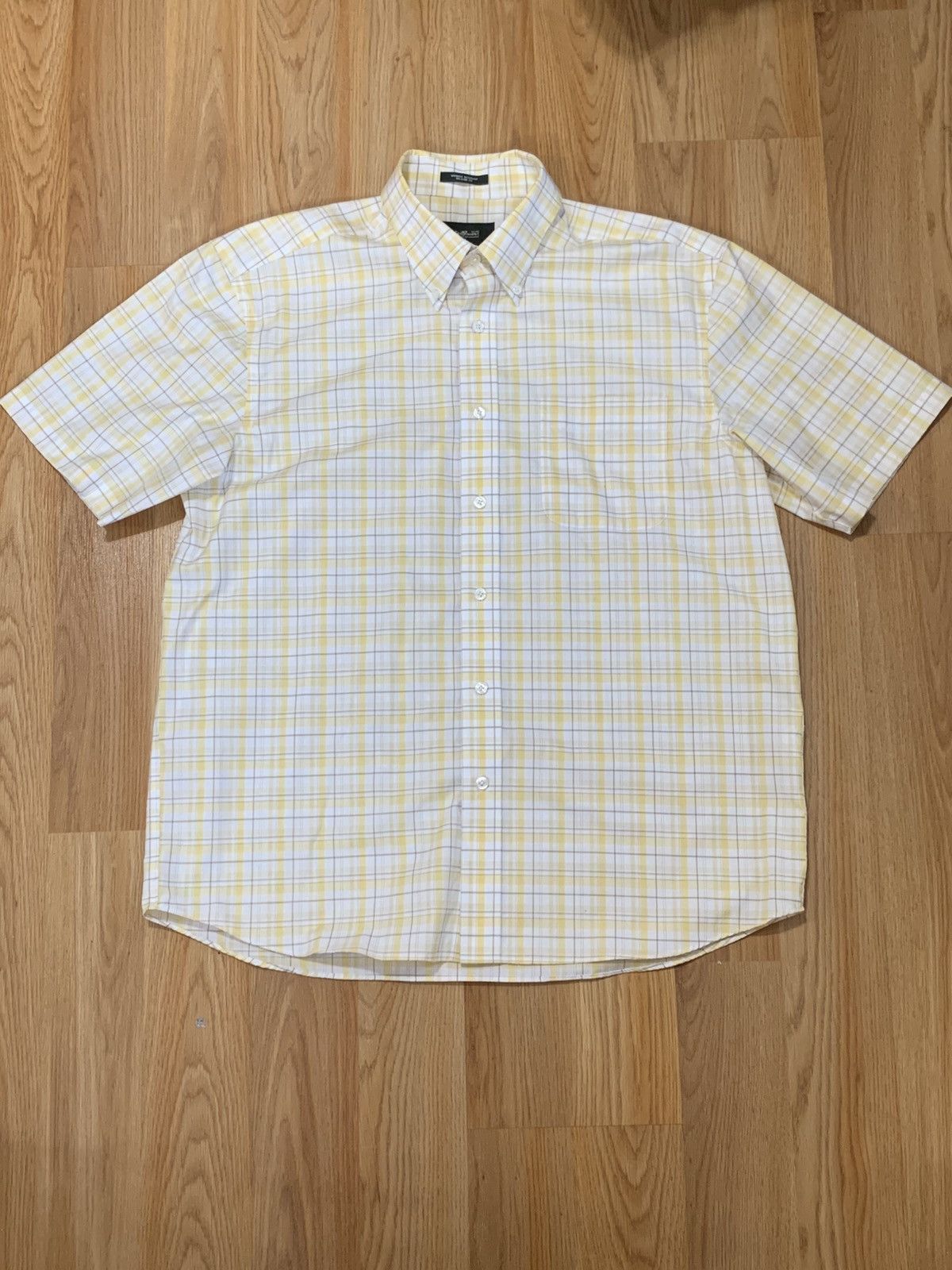 Eddie Bauer SzL-Eddie Bauer Relaxed Fit Short Sleeve Button Up Plaid Size US L / EU 52-54 / 3 - 1 Thumbnail