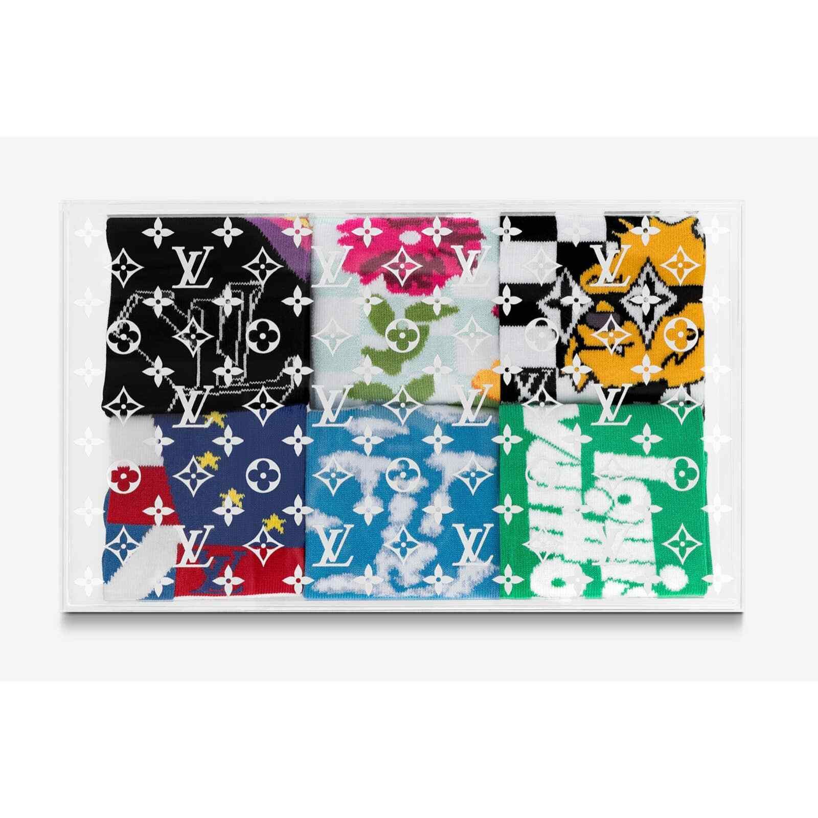 Louis Vuitton Louis Vuitton LV Archives 6 Socks Set Boite Scott Monogram Size ONE SIZE - 4 Thumbnail