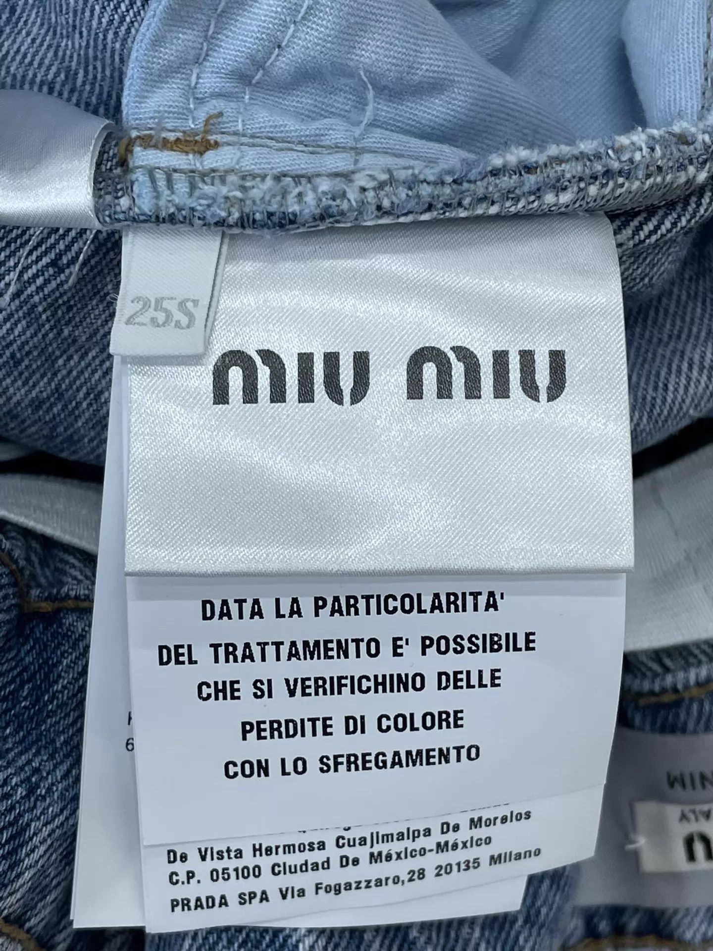 Miu Miu MIU MIU Light Blue Blooming Denim Wide-Leg Pants 25 Size 25" / US 0 / IT 36 - 4 Thumbnail