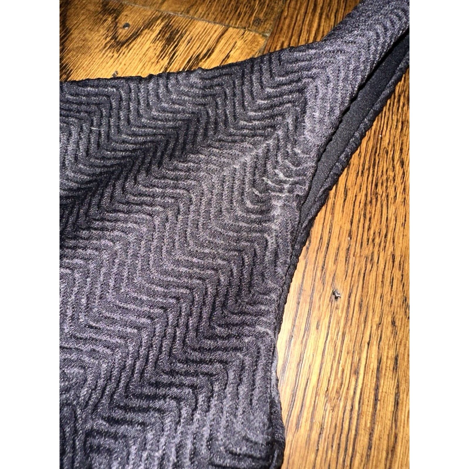 Vintage Monday Swimwear One Piece Swimsuit Women V Black Chevron NEW Size ONE SIZE - 5 Thumbnail
