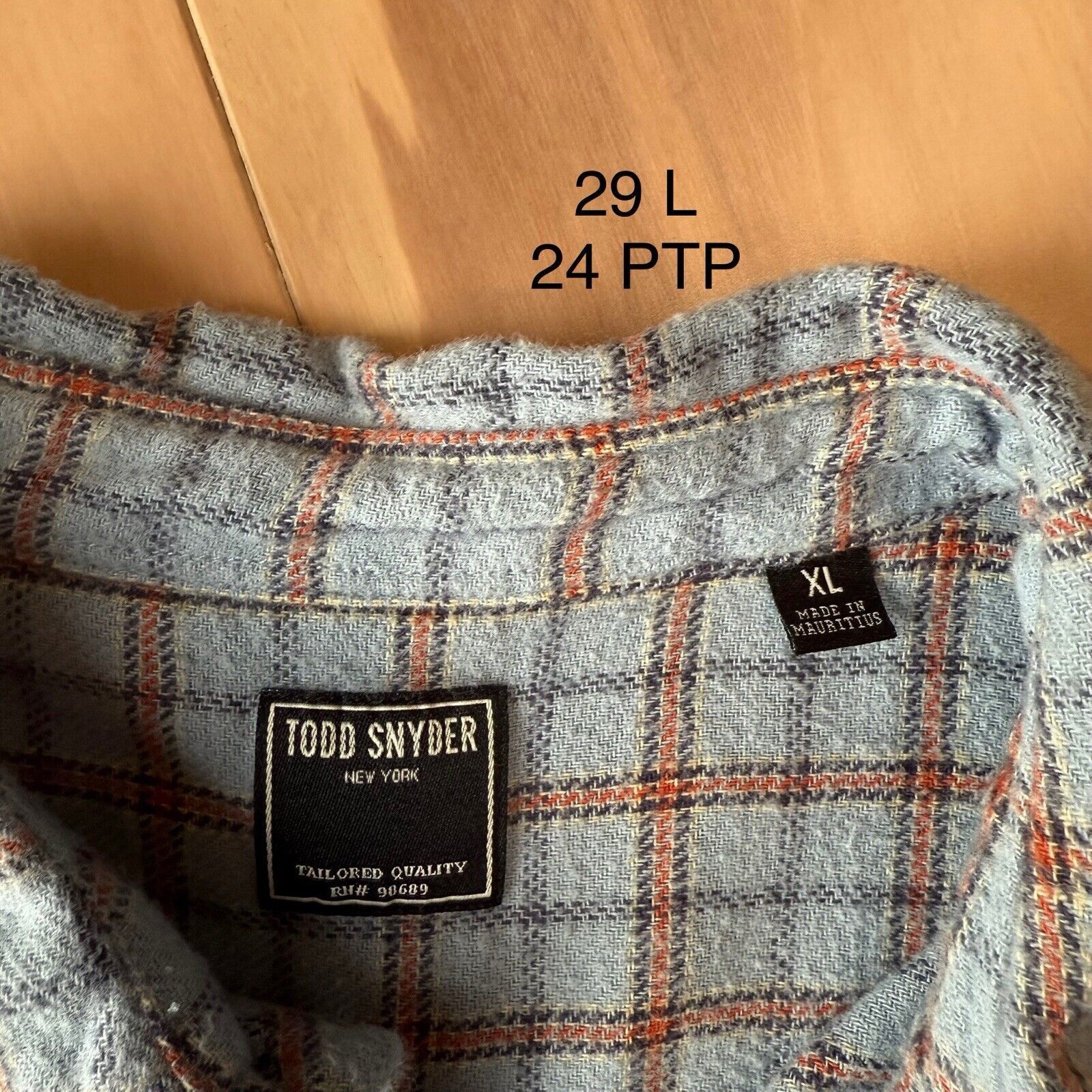 Todd Snyder Todd Snyder Shirt XL Blue Multicolor Casual Button Up Size US XL / EU 56 / 4 - 7 Thumbnail