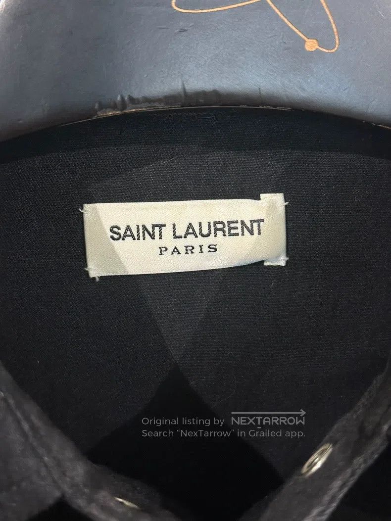 Saint Laurent Paris Saint Laurent Paris Faux Fur Patchwork Shirt Jacket Size US S / EU 44-46 / 1 - 6 Thumbnail