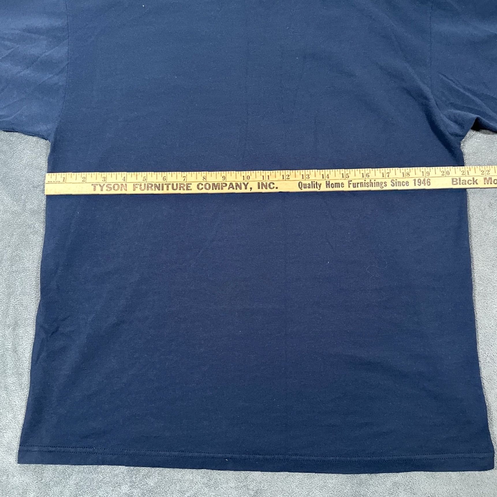 Fruit Of The Loom VINTAGE Fruit of the Loom T-Shirt Men Large Graphic Print Music Art Concert Navy Blue Short Sleeve Size US L / EU 52-54 / 3 - 5 Thumbnail