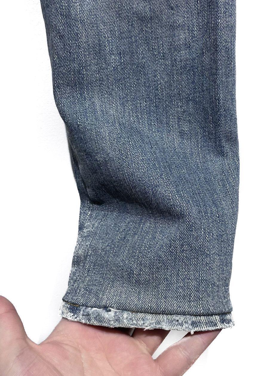 Saint Laurent Paris Saint Laurent D02 Distressed Light Blue Skinny Jeans Size US 27 - 5 Thumbnail