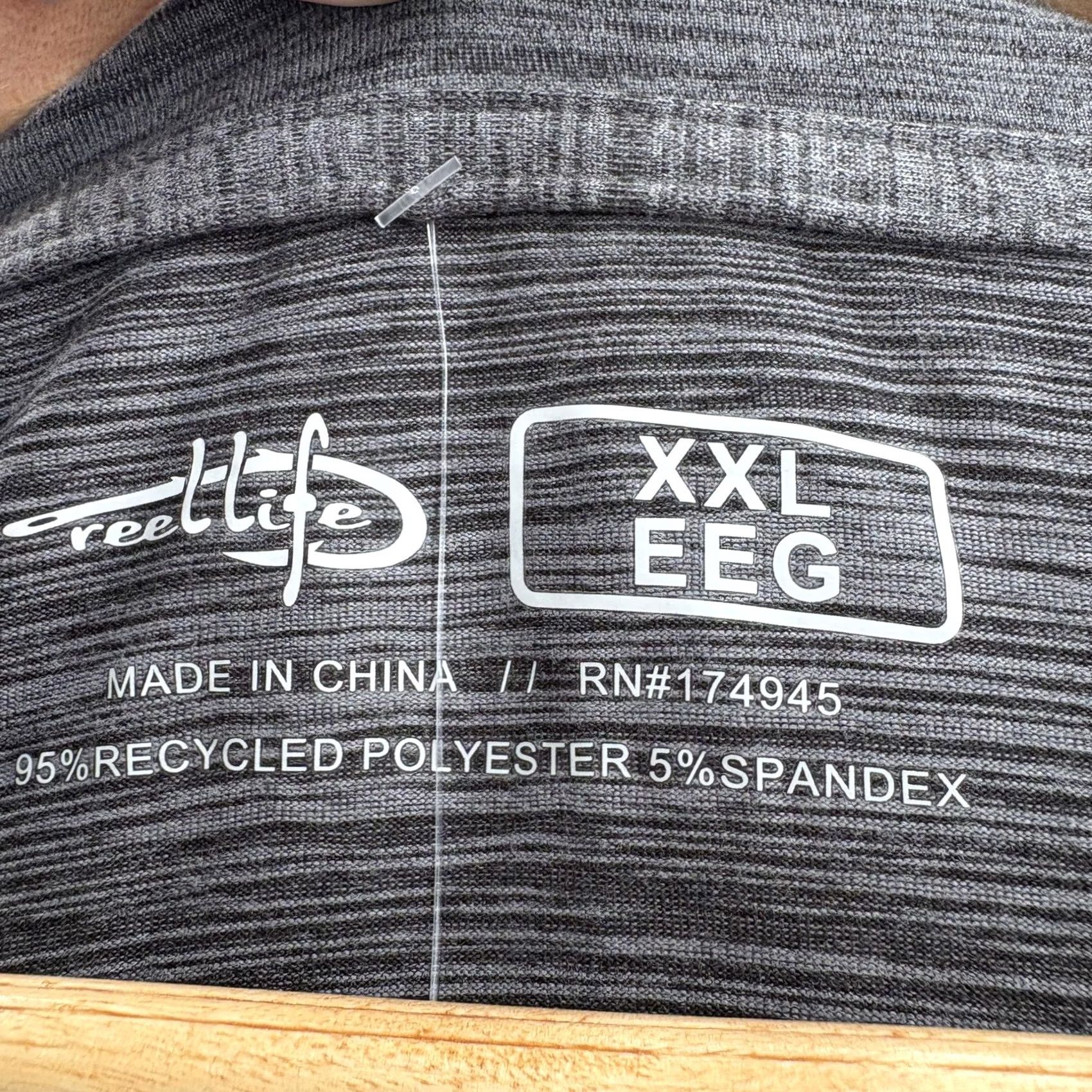 Alife Reel Life Atlantic LS UV Shirt Mens 2XL Gray Long Sleeve EcoBorn Fishing Sun UPF Shirt Size US XXL / EU 58 / 5 - 4 Thumbnail