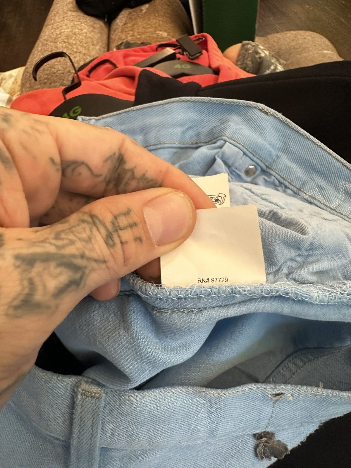 Chrome Hearts × Drake × Levi's DRAKE PERSONAL CHROME HEARTS CROSS PATCH JEANS Size US 40 / EU 56 - 20 Thumbnail