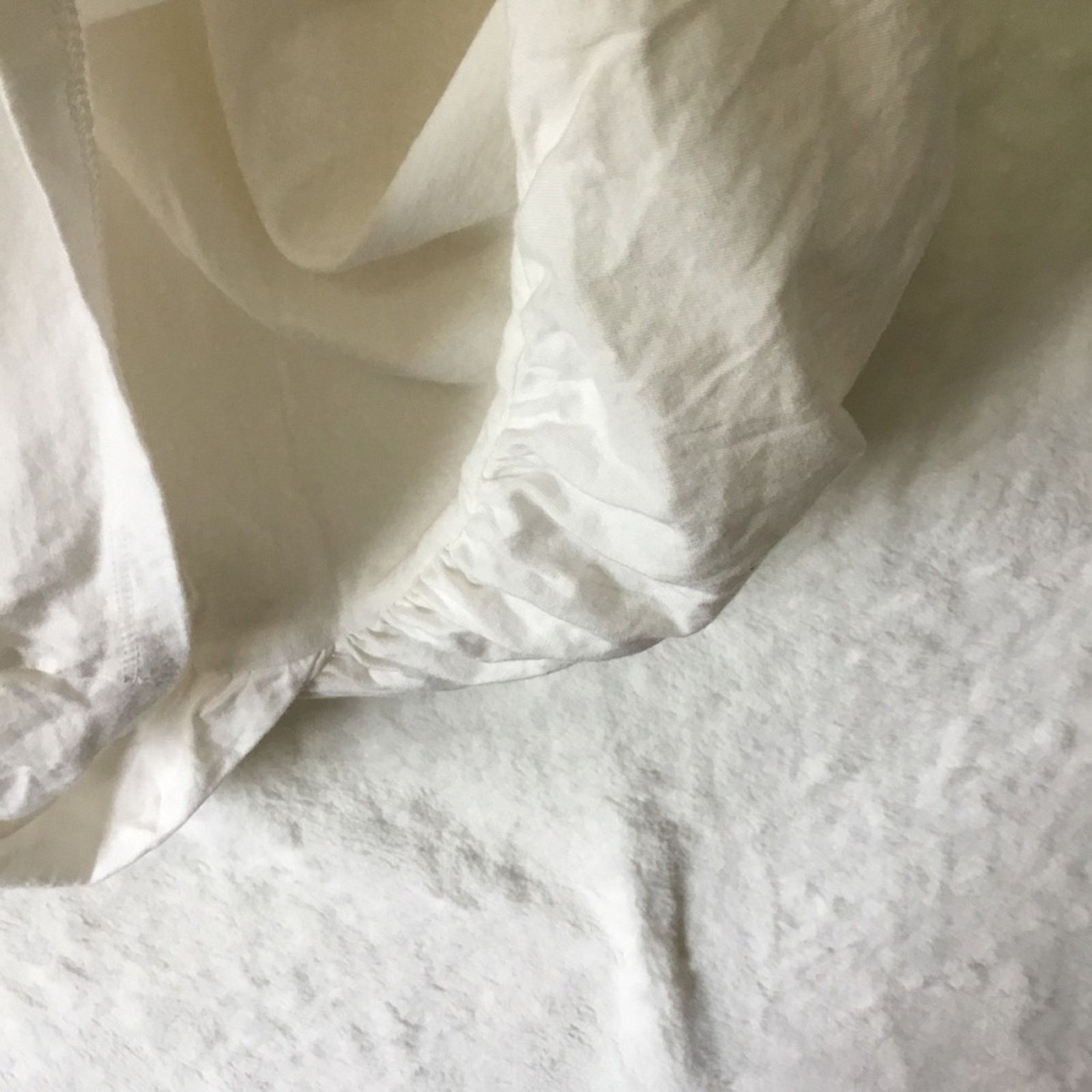Anthropologie Anthropologie White Draped Short-Sleeve Crop T-Shirt Size XL / US 12-14 / IT 48-50 - 16 Thumbnail