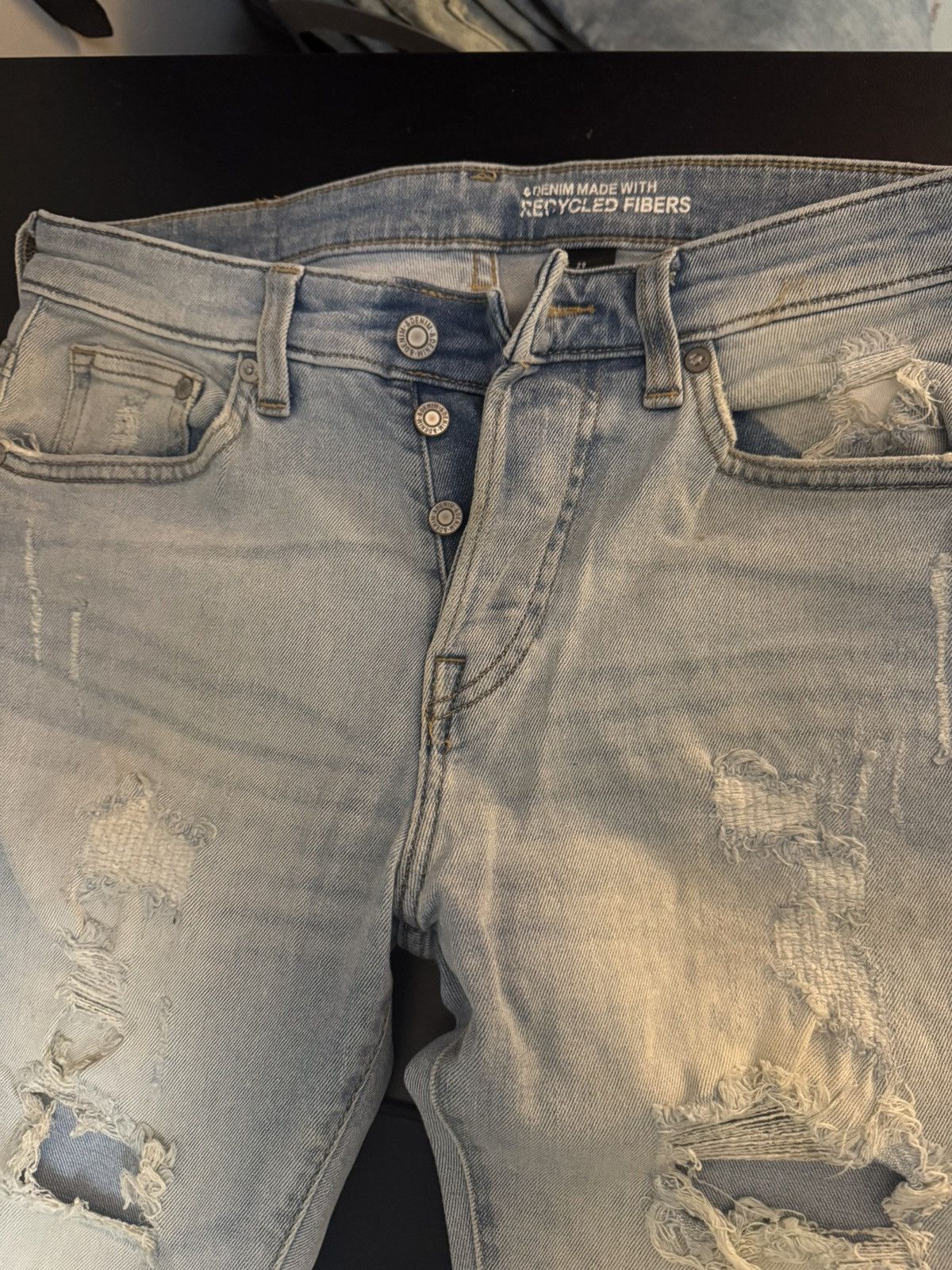 Other Men Blue Ripped Skinny Jeans Size US 29 - 6 Thumbnail