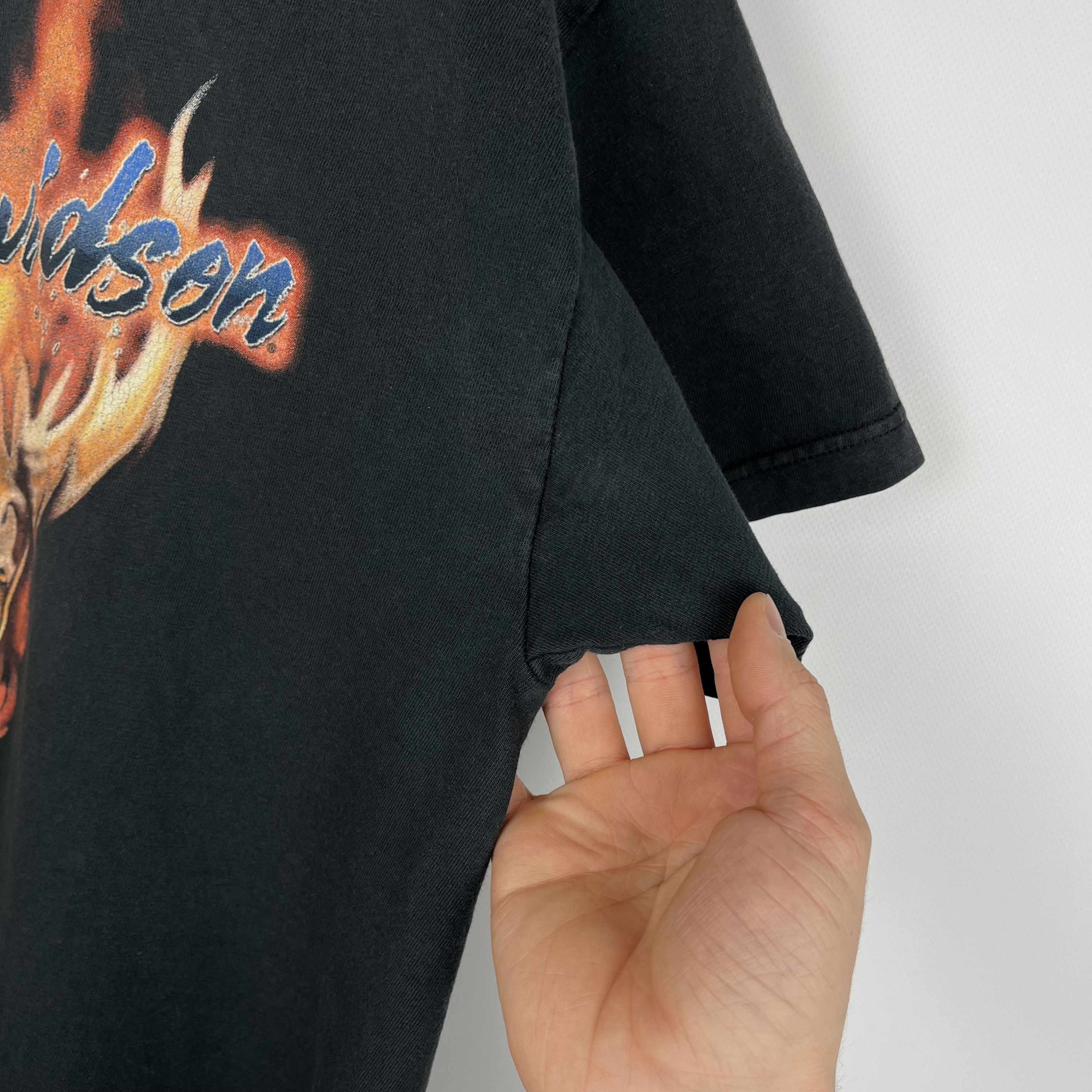 Harley Davidson Vintage Harley Davidson Flame Skull Florida T Shirt 2002 Size US L / EU 52-54 / 3 - 13 Thumbnail
