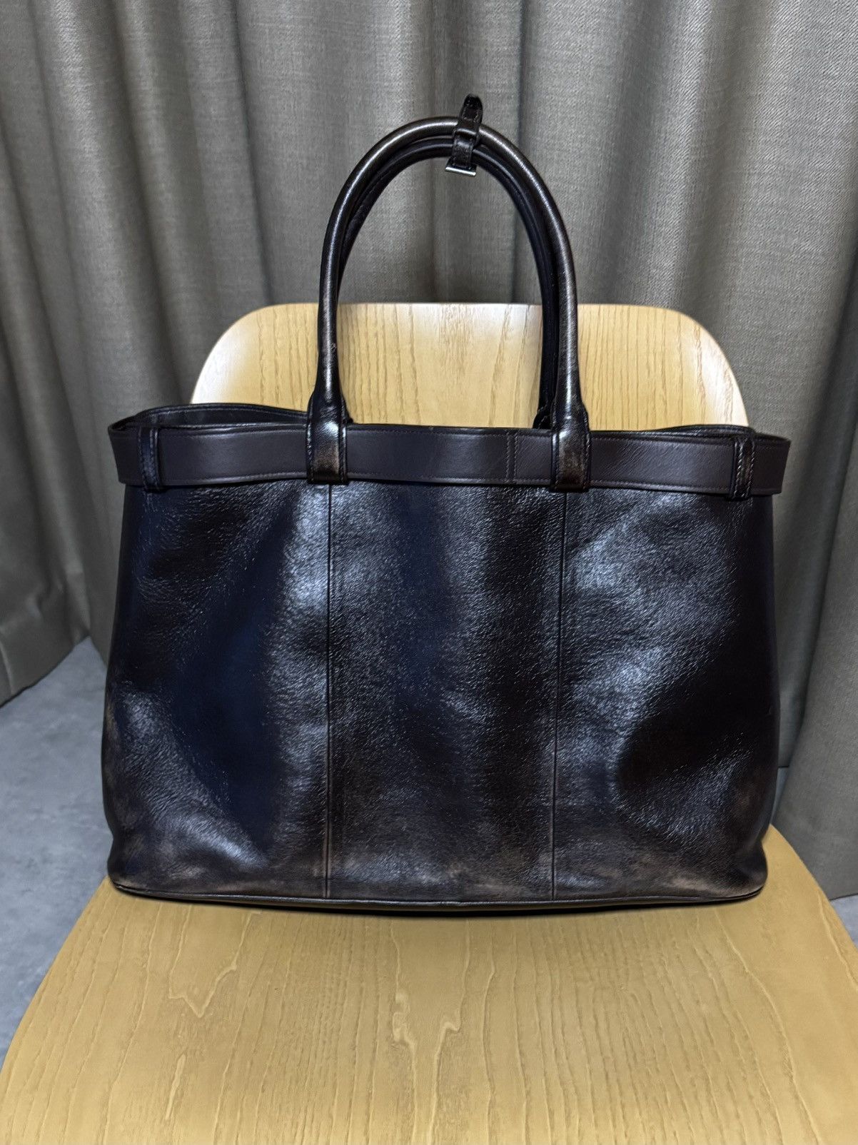 Prada Prada Men’s Buckle Nappa Leather Bag Brown Belt MSRP $8,500 Size ONE SIZE - 15 Thumbnail