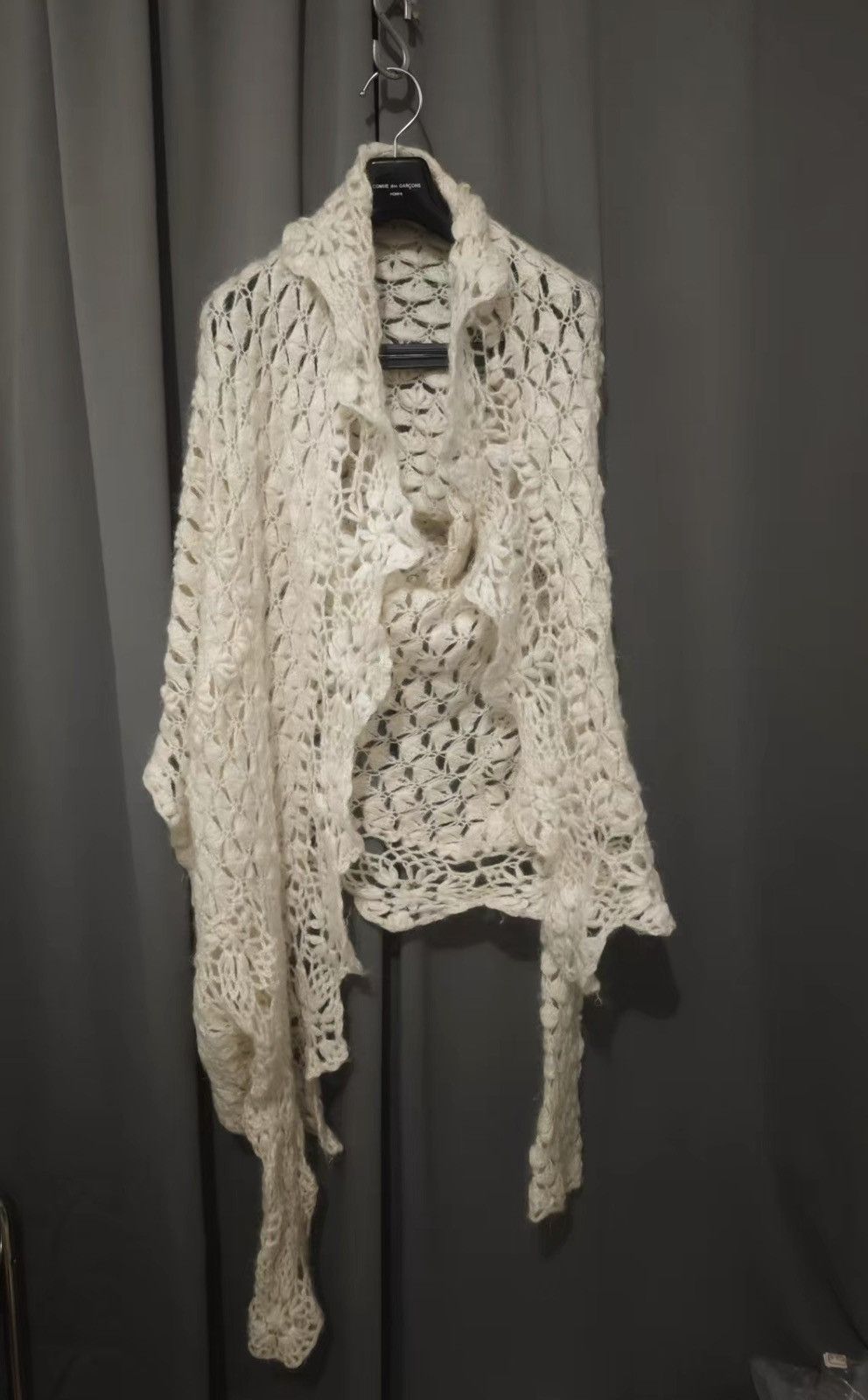 Comme des Garcons Comme des Garçons CDG Knit Shawl Cardigan Size ONE SIZE - 2 Thumbnail