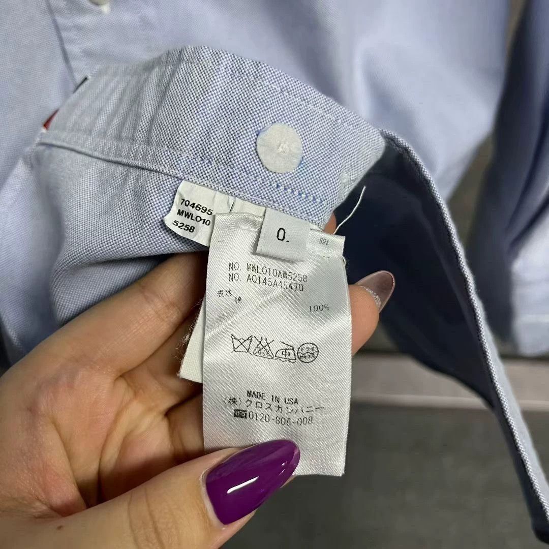 Thom Browne thom browne light blue long sleeve shirt Size US XXS / EU 40 - 6 Thumbnail