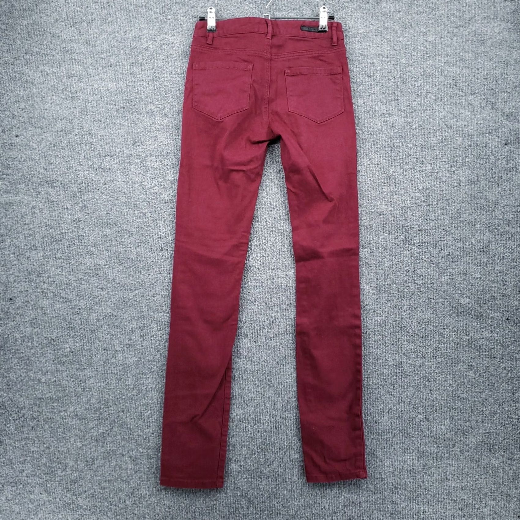 Billabong Billabong Pants Womens 26 Red Peddler Jegging Low Rise Flat Front Cotton Blend Size 26" / US 2 / IT 38 - 2 Thumbnail
