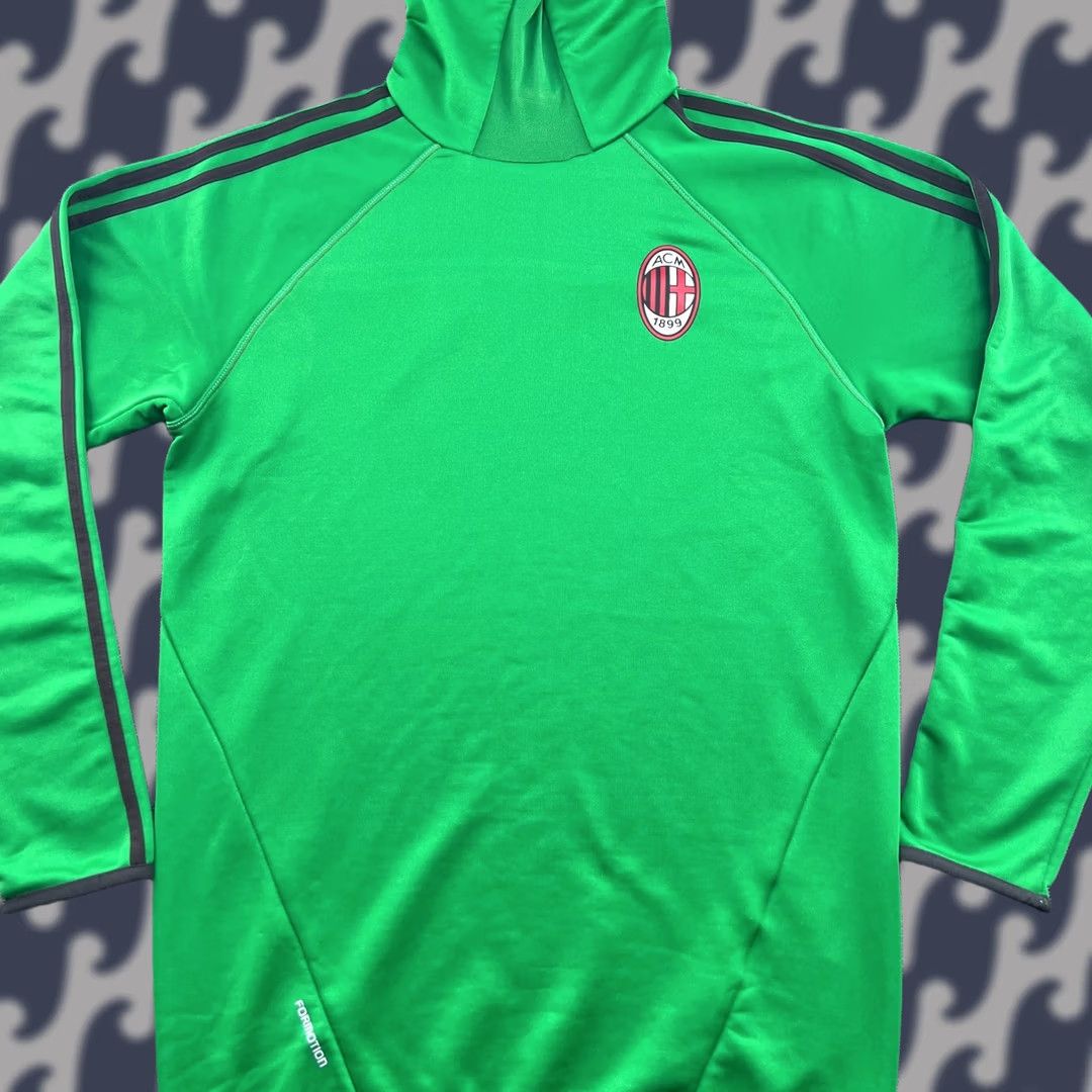 Adidas AC Milan 2013 2014 Training Top Mens Sz M Football Drill Champions League Adidas Shirt Long Sleeve Pullover Quick Dry Green Size US M / EU 48-50 / 2 - 1 Thumbnail