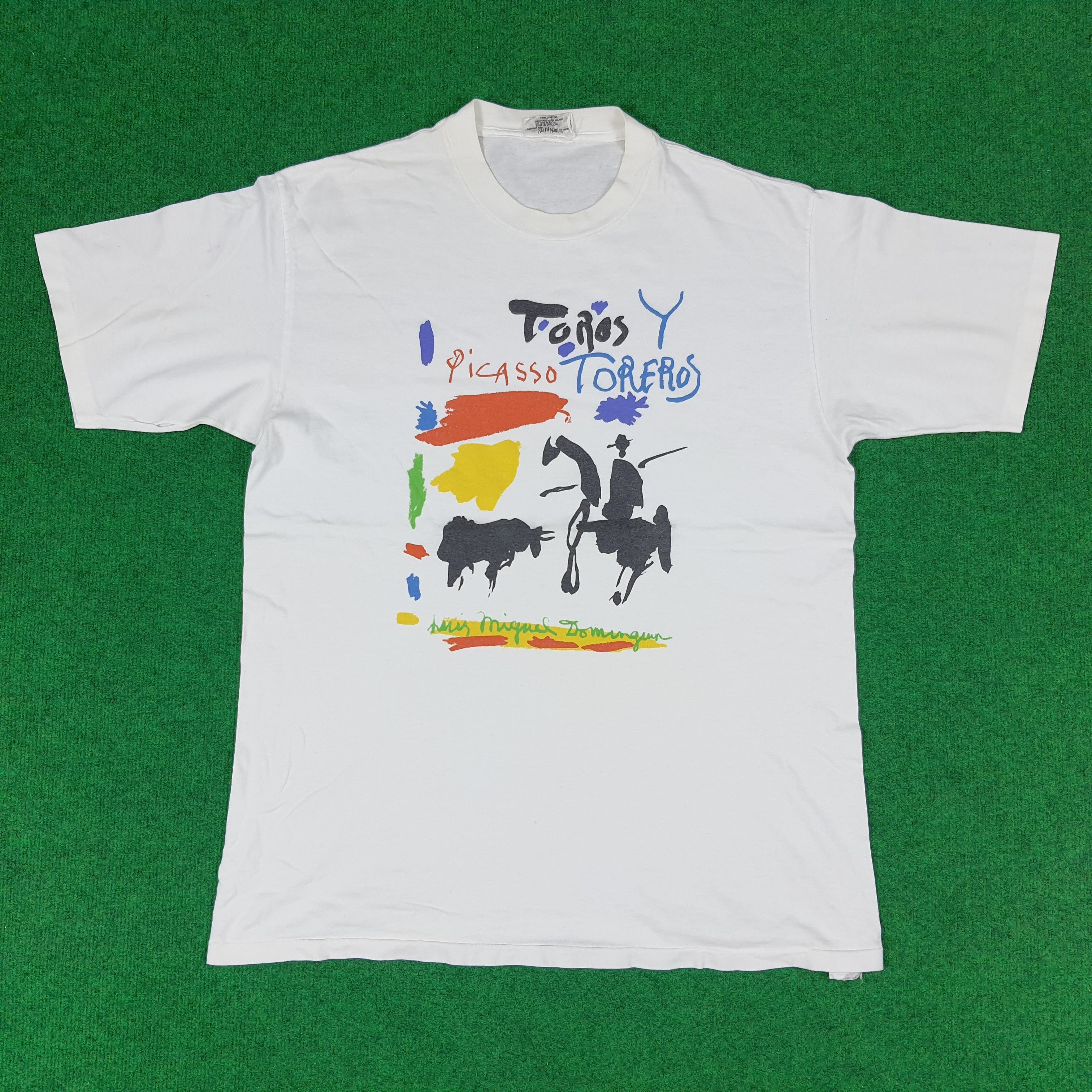 Vintage Vintage PICASSO Art by Ralph Marlin Tshirt Size US L / EU 52-54 / 3 - 1 Thumbnail