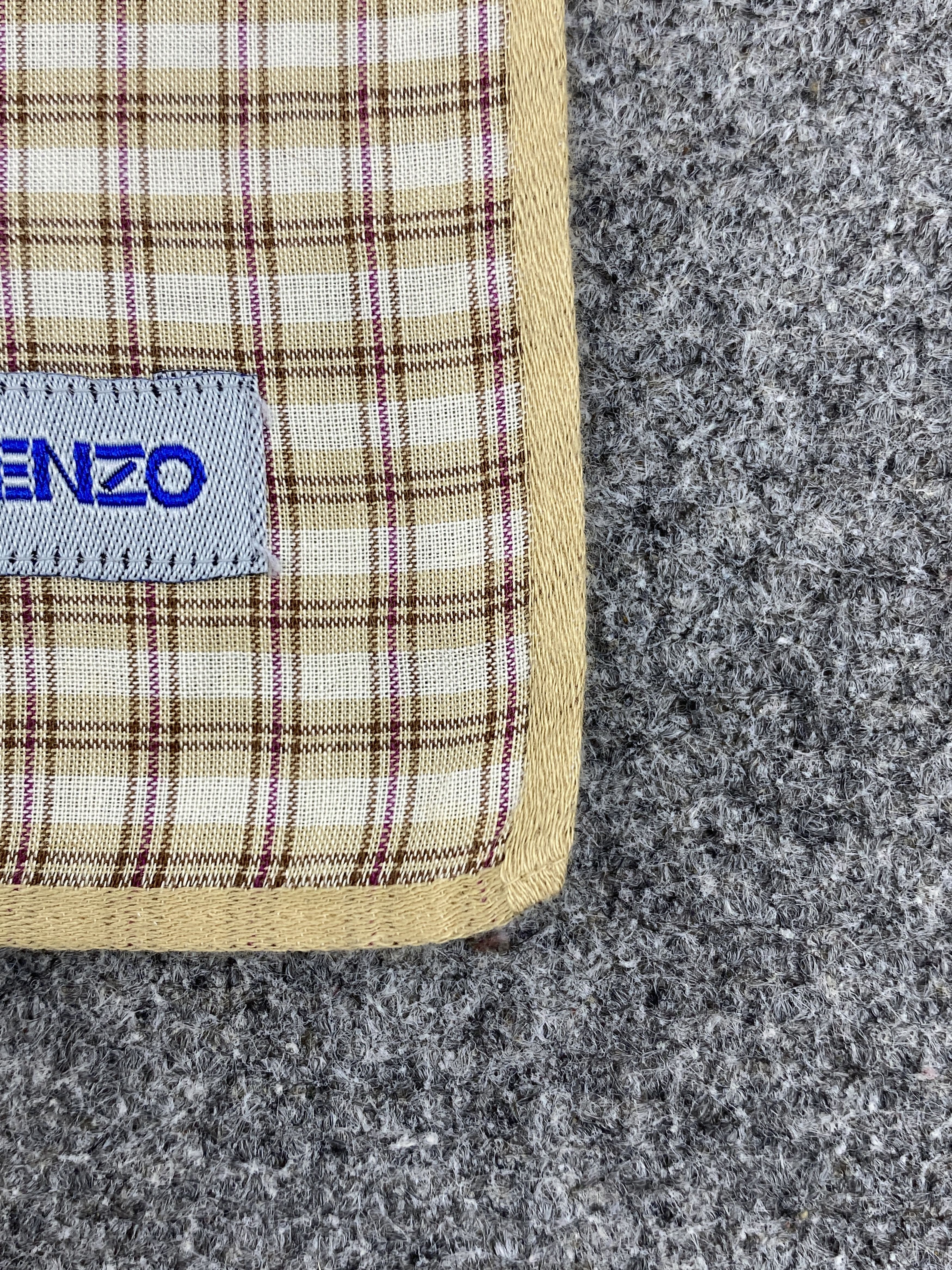 Kenzo × Vintage Kenzo Handkerchief / Bandana / Neckerchief HKC0389 Size ONE SIZE - 6 Thumbnail