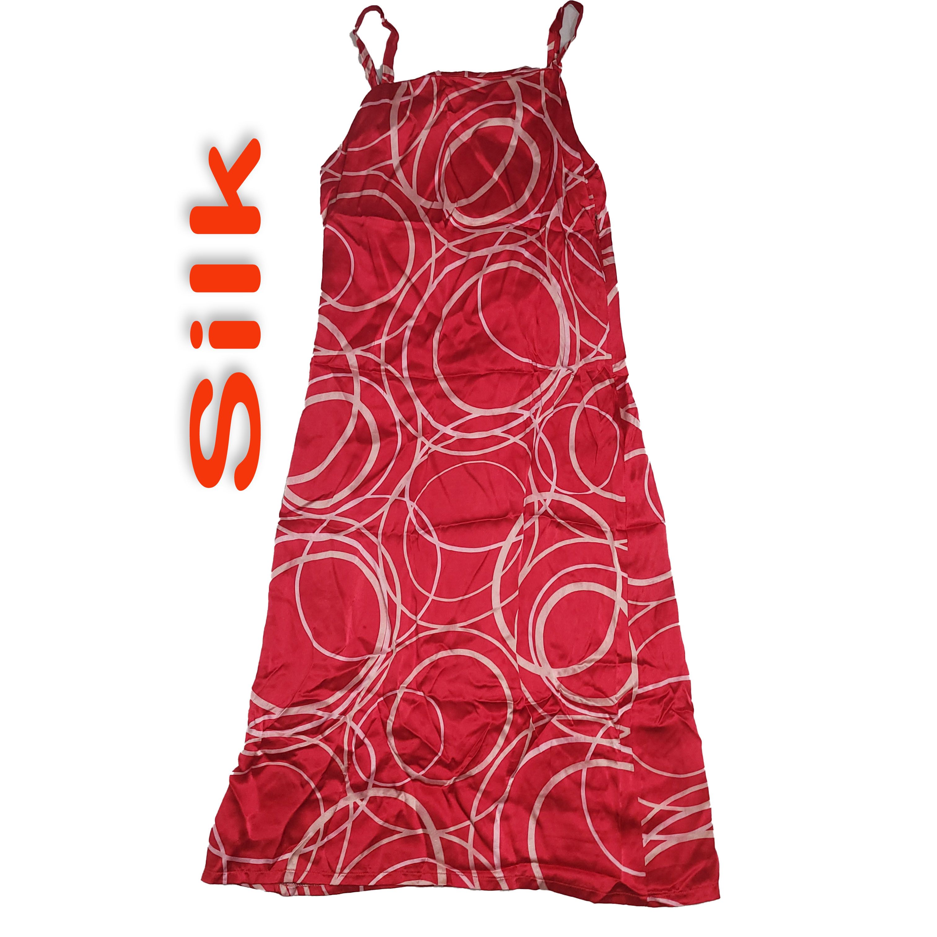 Other Women's 100% Silk XS Sleeveless Strap Slip Dress SDK398 Size XS / US 0-2 / IT 36-38 - 3 Thumbnail