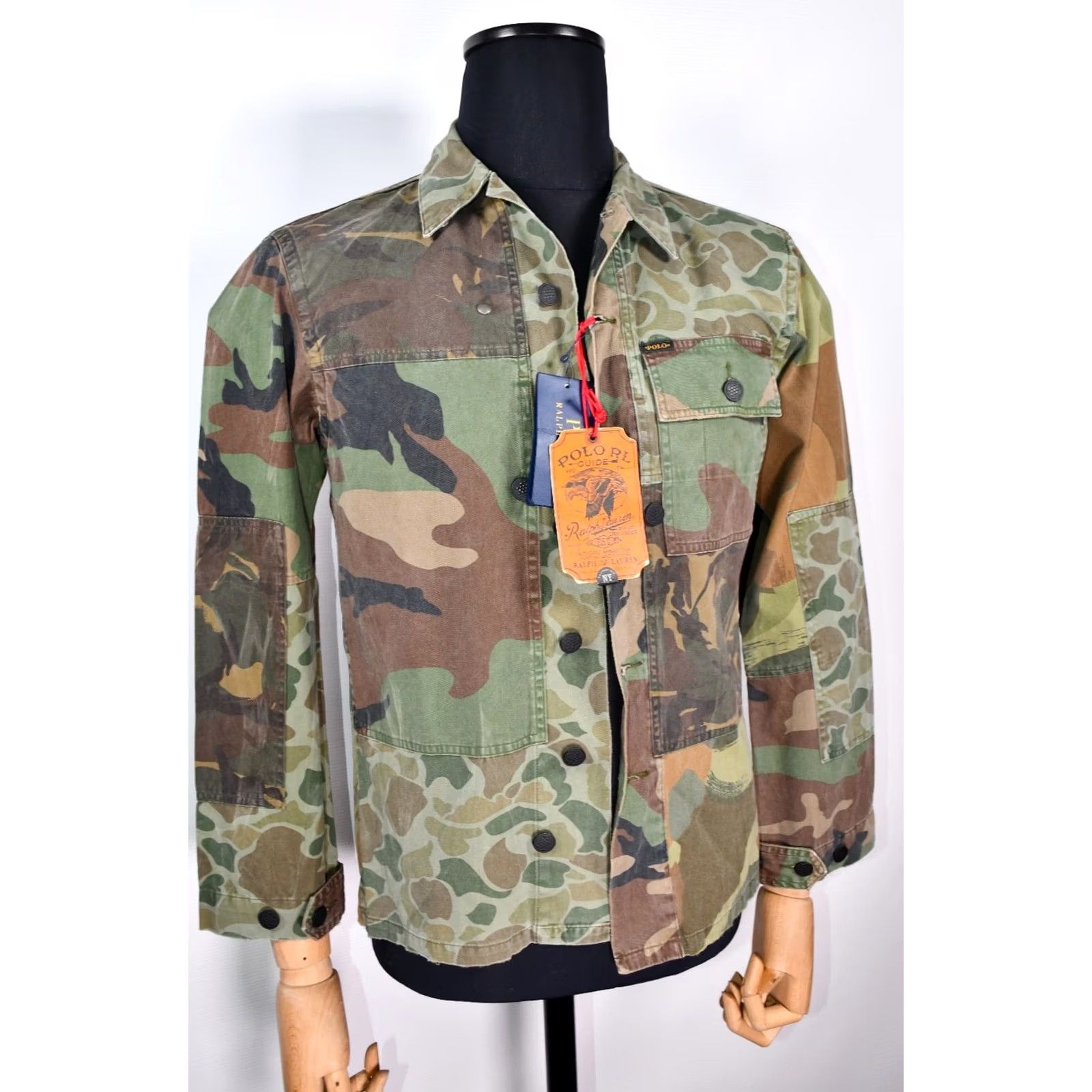 Polo Ralph Lauren Polo Ralph Lauren Military Army Camo Soldiers Fatigue Patchwork Jacket XS Mens Camouflage Navy? Size US XS / EU 42 / 0 - 7 Thumbnail