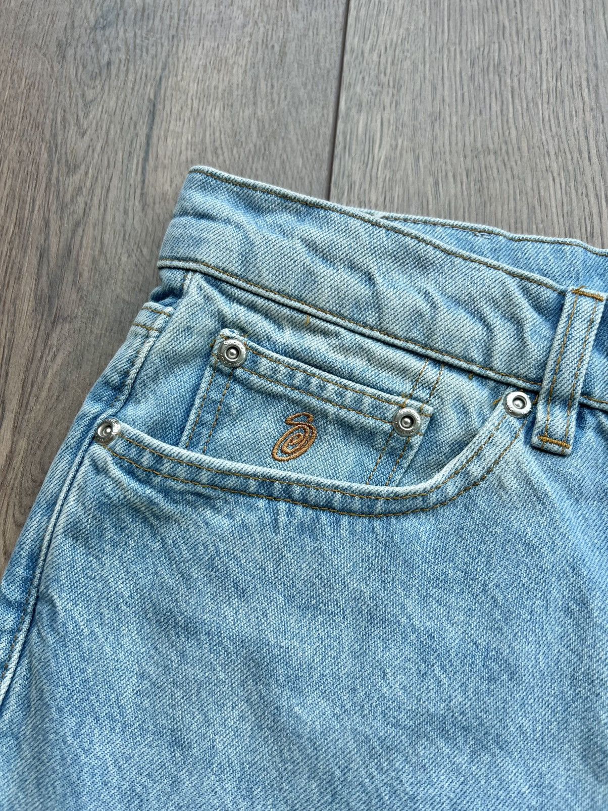Stussy Stussy New Classic Denim Jean Light Blue 30 Size US 30 / EU 46 - 4 Thumbnail