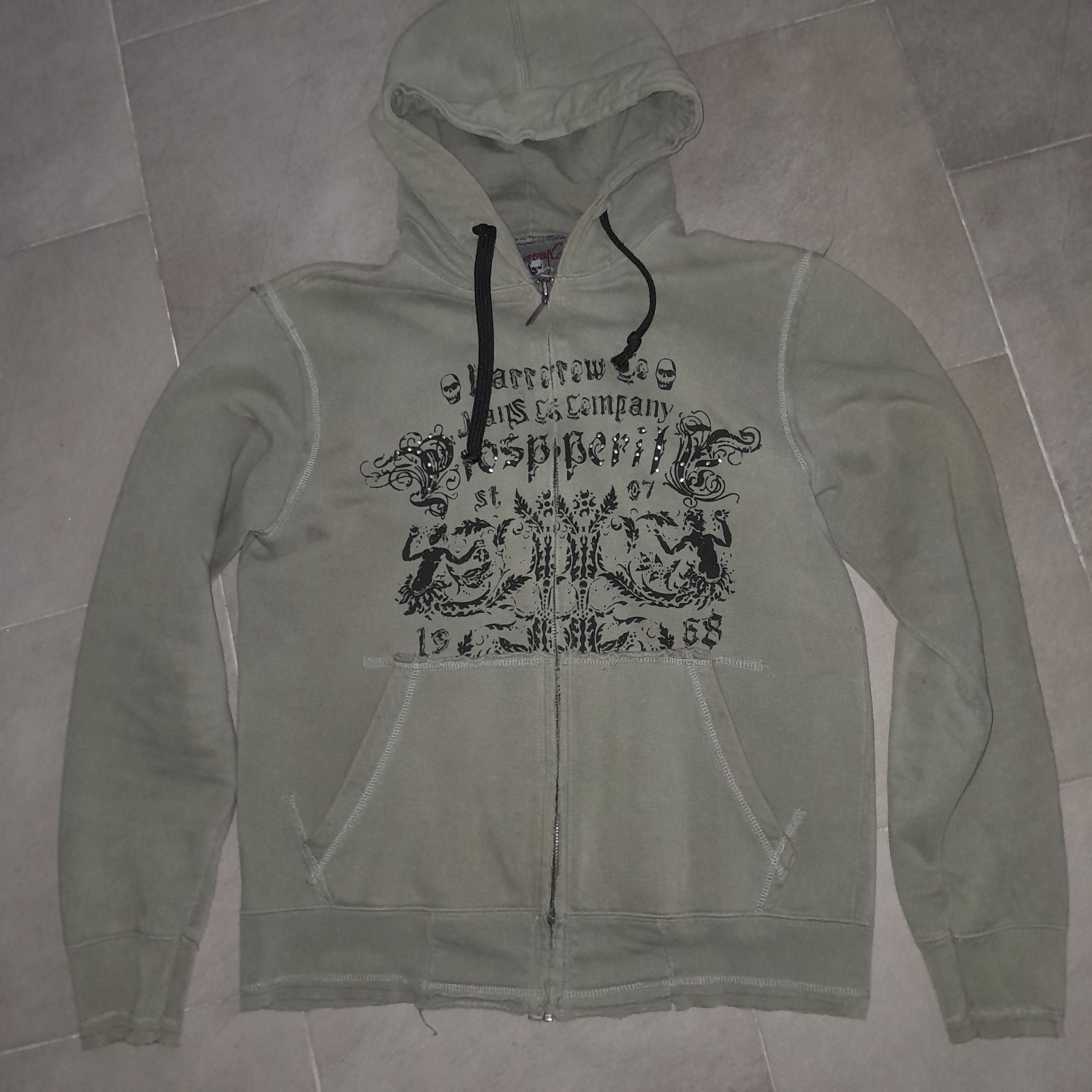 Vintage Green Skulls Hoodie Argentinian Brand Size US S / EU 44-46 / 1 - 1 Thumbnail