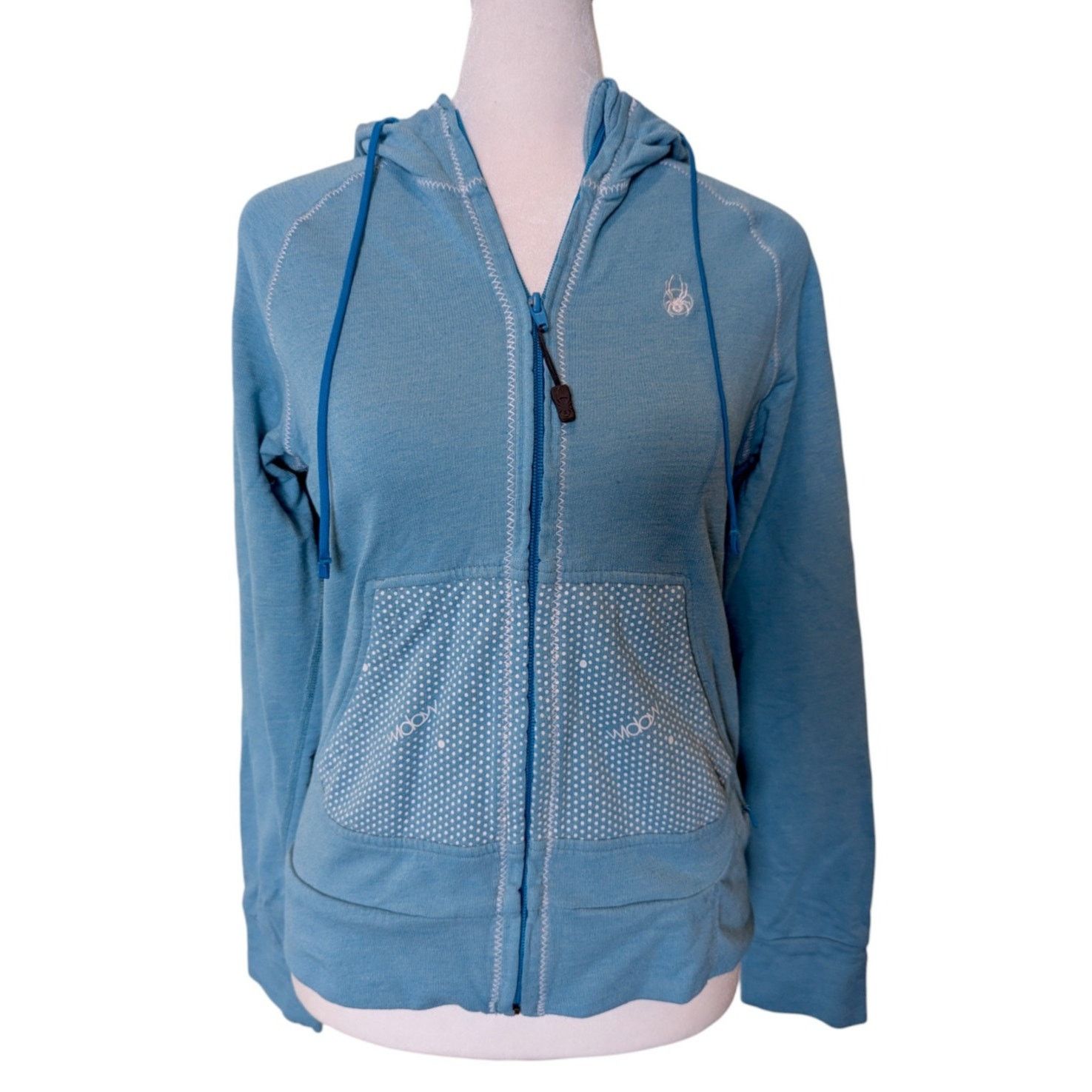 Spyder Spyder Widow Blue Utility Sportswear Zip Up Hoodie Small Size S / US 4 / IT 40 - 1 Thumbnail