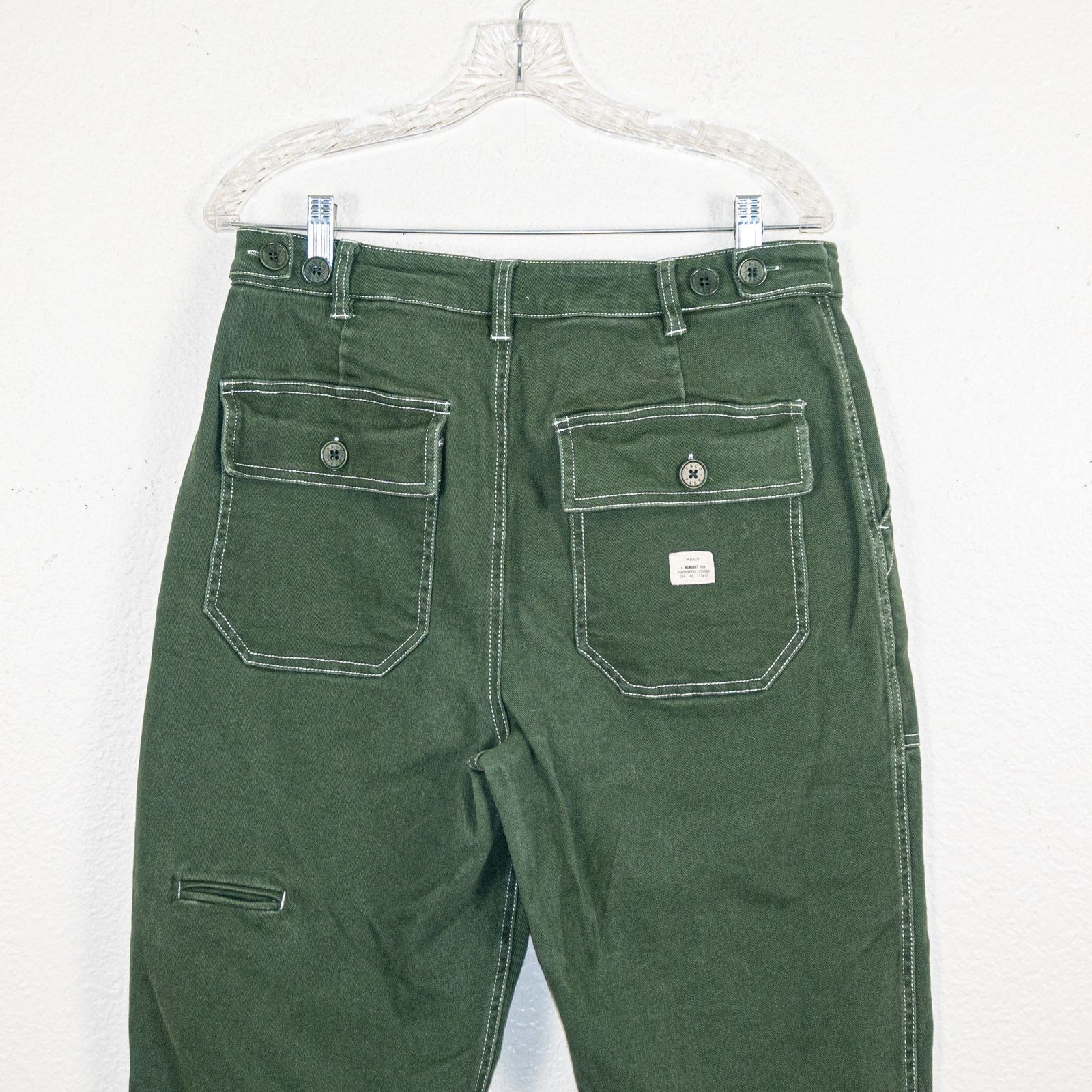 P&Co P&Co Service Fatigue Pants in Green Cotton Twill Size 14 L28 Size 32" / US 10 / IT 46 - 5 Thumbnail