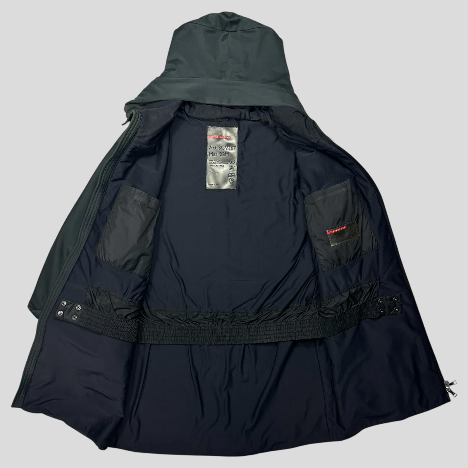 Prada Prada Sport AW00 Beekeeper Hood Soft Nylon Parka Jacket - L Size US L / EU 52-54 / 3 - 6 Thumbnail