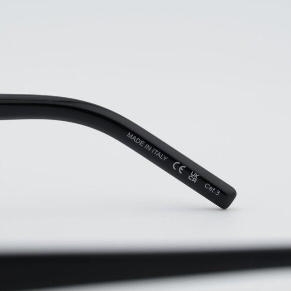 Saint Laurent Paris Saint Laurent SL 594 008 Sunglasses Black Oval Frame, Black Size ONE SIZE - 8 Thumbnail