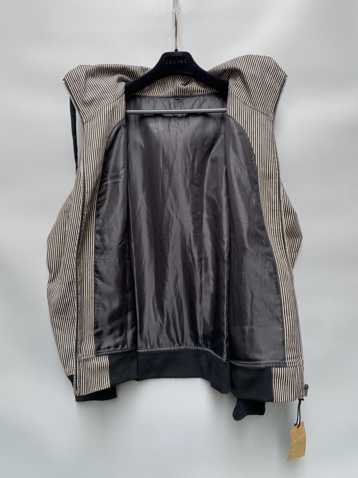 Dunderdon Dunderdon- Pinstripe Workwear Hooded Jacket Size US M / EU 48-50 / 2 - 6 Thumbnail