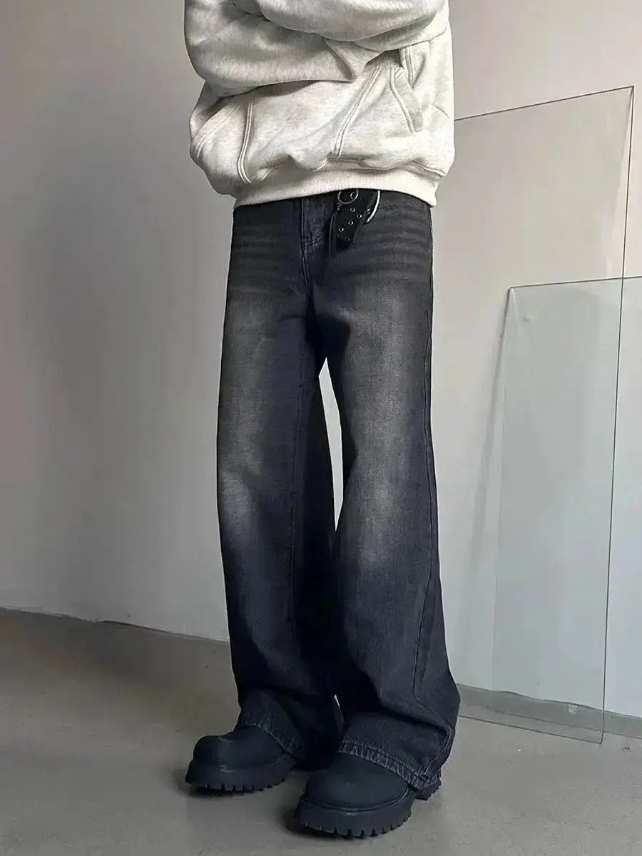 Japanese Brand Washed vintage baggy Y2K street jeans Size US 32 / EU 48 - 6 Thumbnail