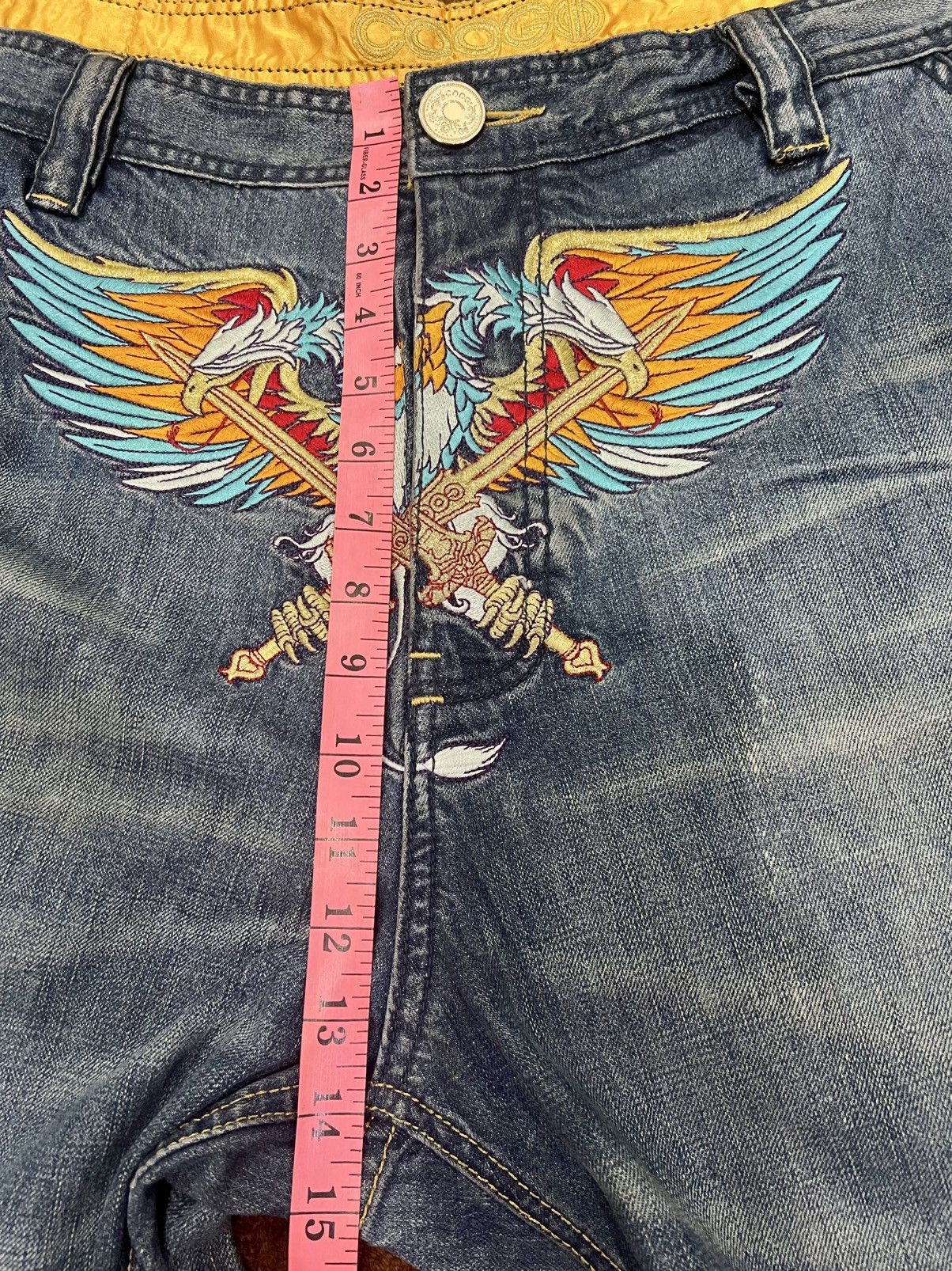 Coogi × JNCO × Vintage Vintage Coogi Crazy Embroided Shorts Baggy Size US 42 / EU 58 - 19 Thumbnail