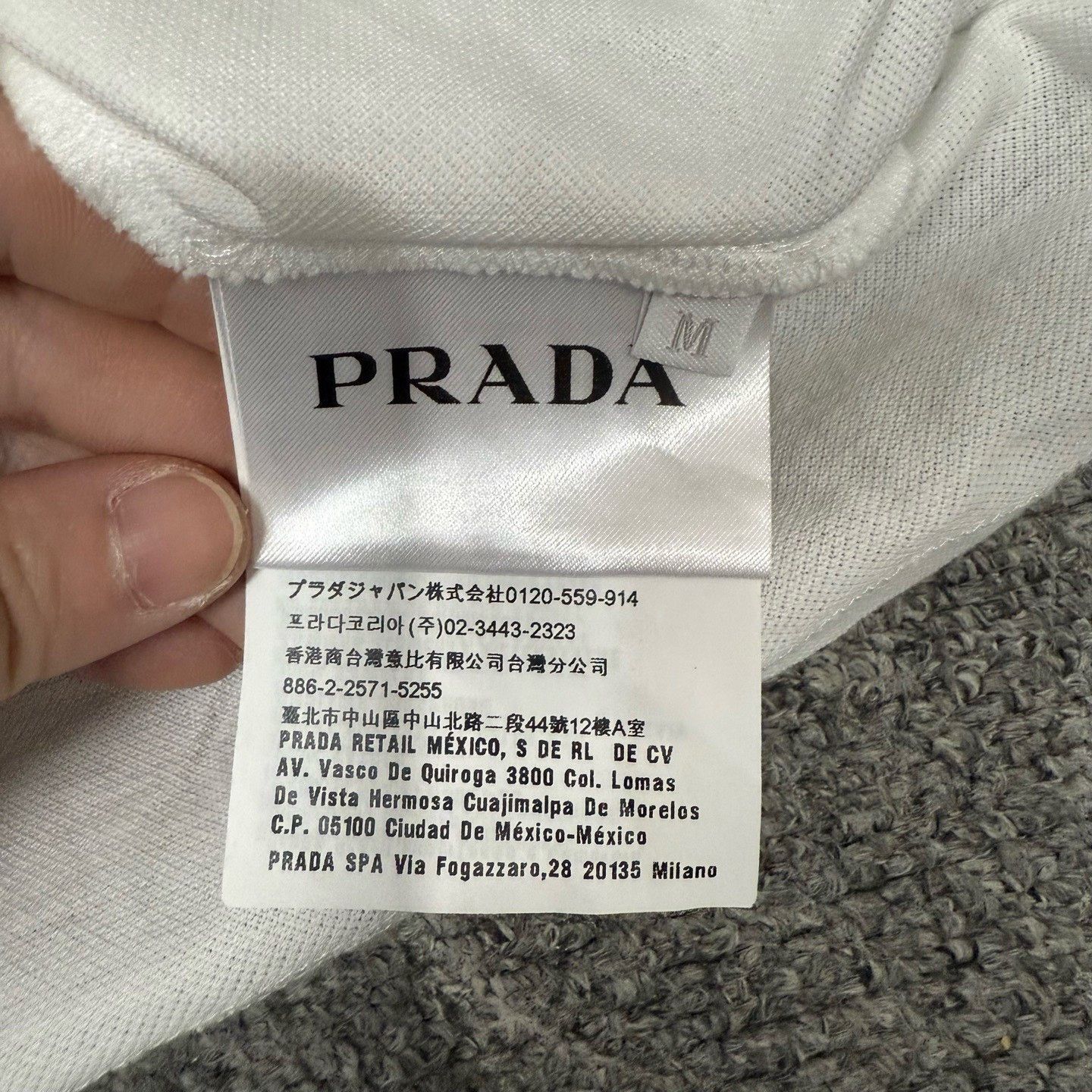 Prada Prada White Blue Short-Sleeve Polo Shirt Size US M / EU 48-50 / 2 - 4 Thumbnail