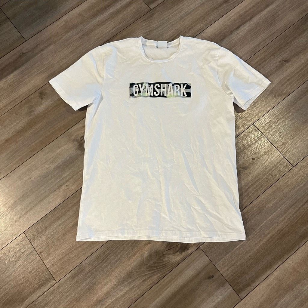 Gymshark GymShark White Athletic Workout TShirt Men Medium Bin D-200 Size US M / EU 48-50 / 2 - 1 Thumbnail