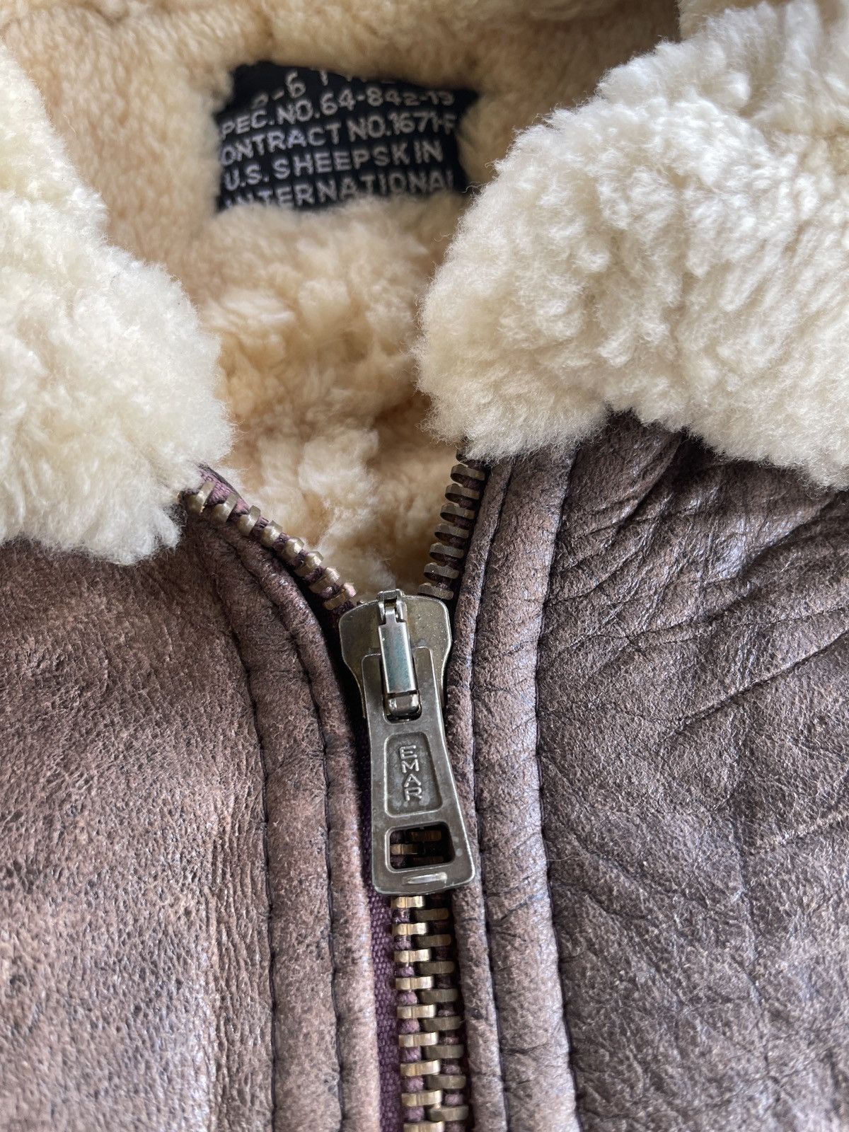 Vintage Vintage B-6 U.S Sheepskin International Flight USA Jacket Size US L / EU 52-54 / 3 - 15 Thumbnail