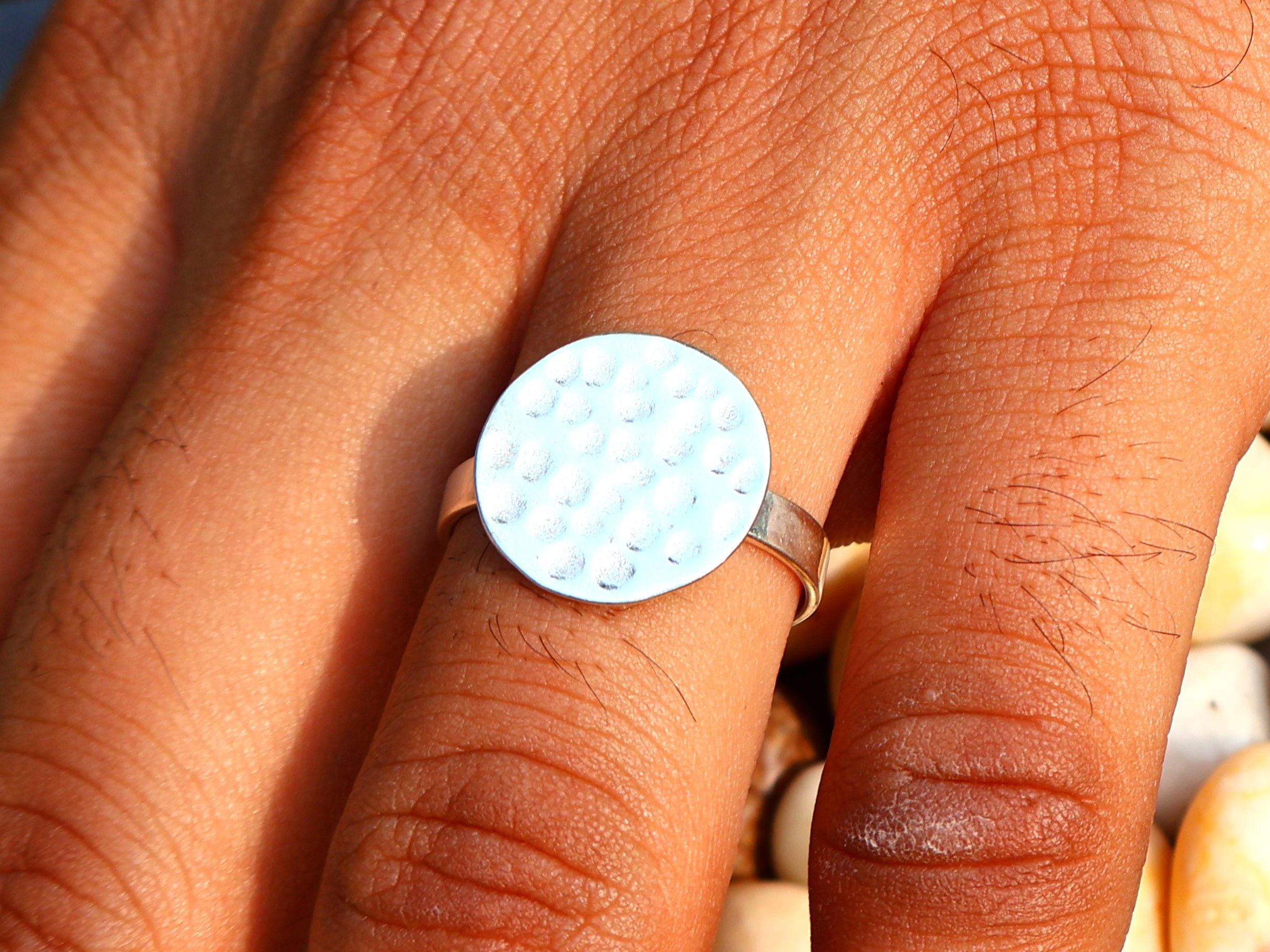 Handmade Hammered Ring, Handmade Ring, 925 Sterling Silver Ring, Gift Size ONE SIZE - 8 Thumbnail