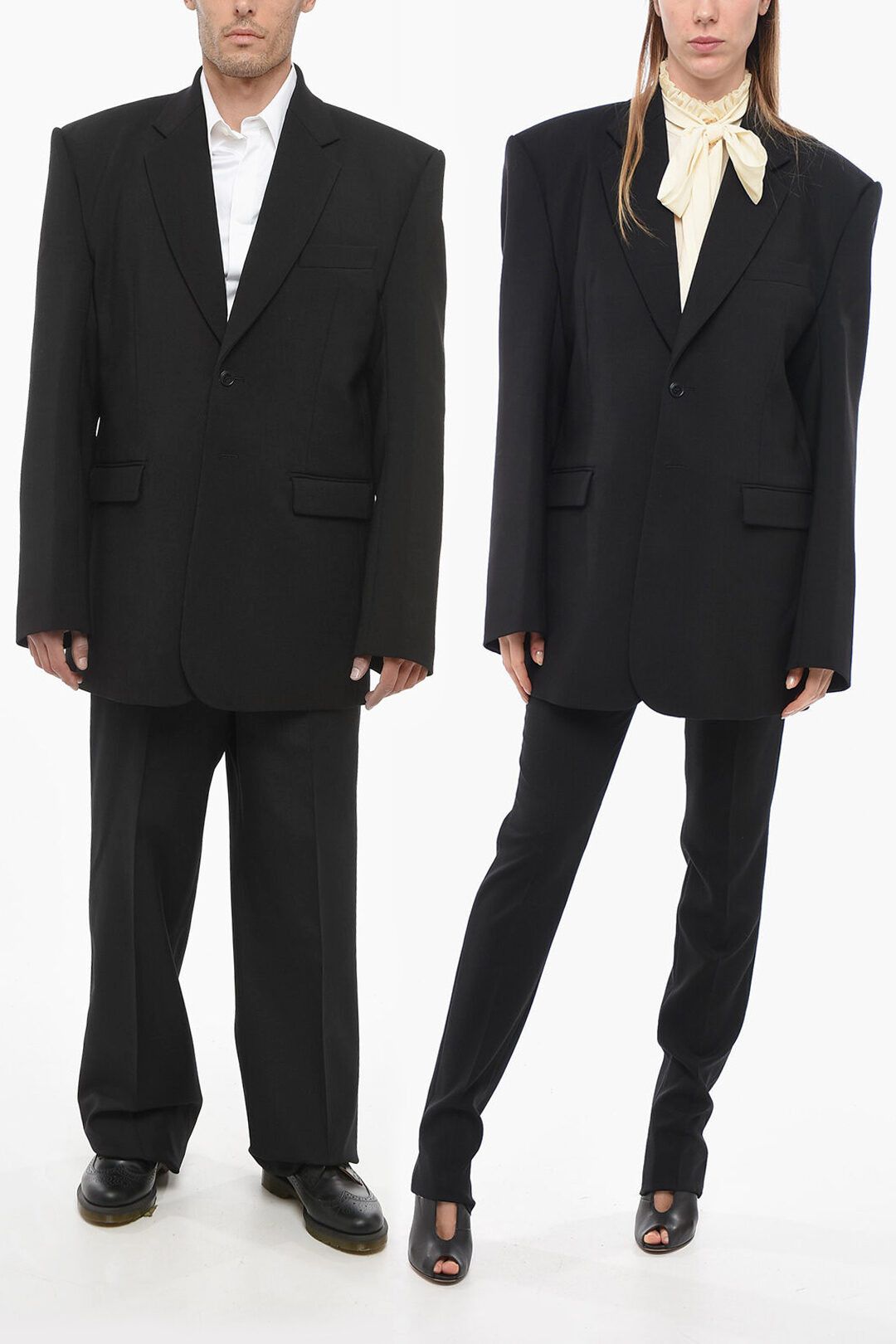 Vetements og1mm0824 Unisex Oversized Blazer in Black Size XS / US 0-2 / IT 36-38 - 1 Thumbnail