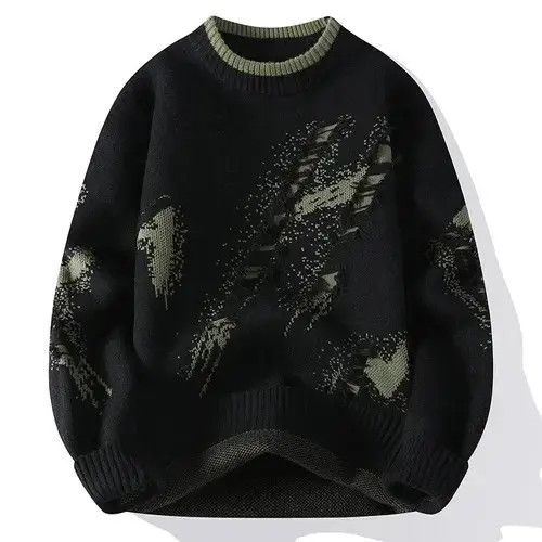 Japanese Brand Autumn High Street Trendy Ripped Knit Sweater Size US M / EU 48-50 / 2 - 2 Thumbnail