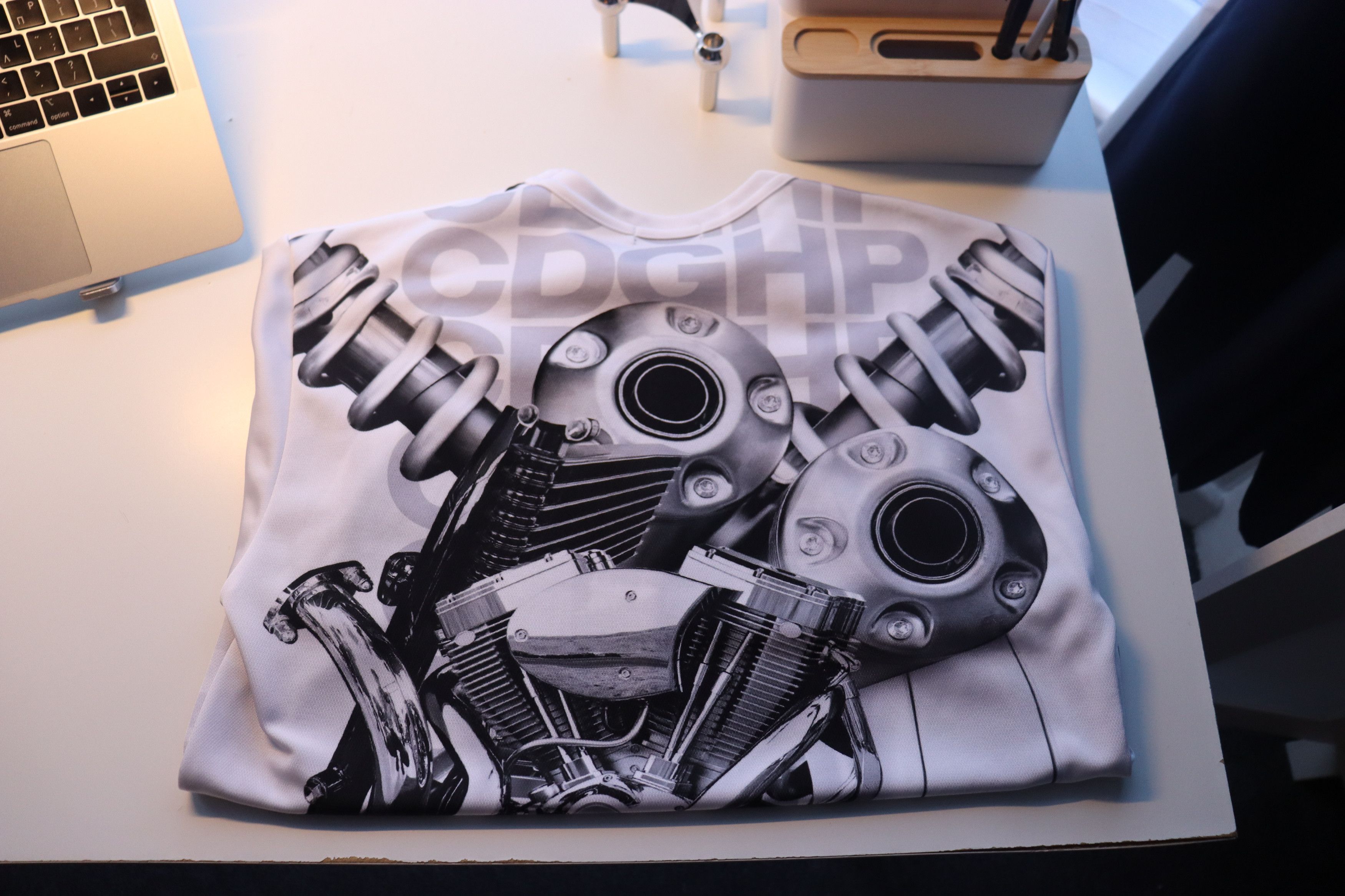 Comme des Garcons Homme Plus CDG HOMME PLUS MOTOR T-SHIRT Size US M / EU 48-50 / 2 - 3 Thumbnail