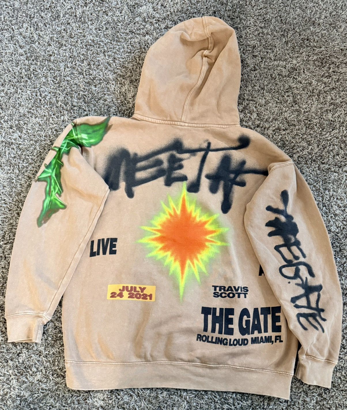 Rolling Loud × Travis Scott Travis Scott rolling loud 2021 Miami The Gate hoodie size S Size US S / EU 44-46 / 1 - 1 Thumbnail