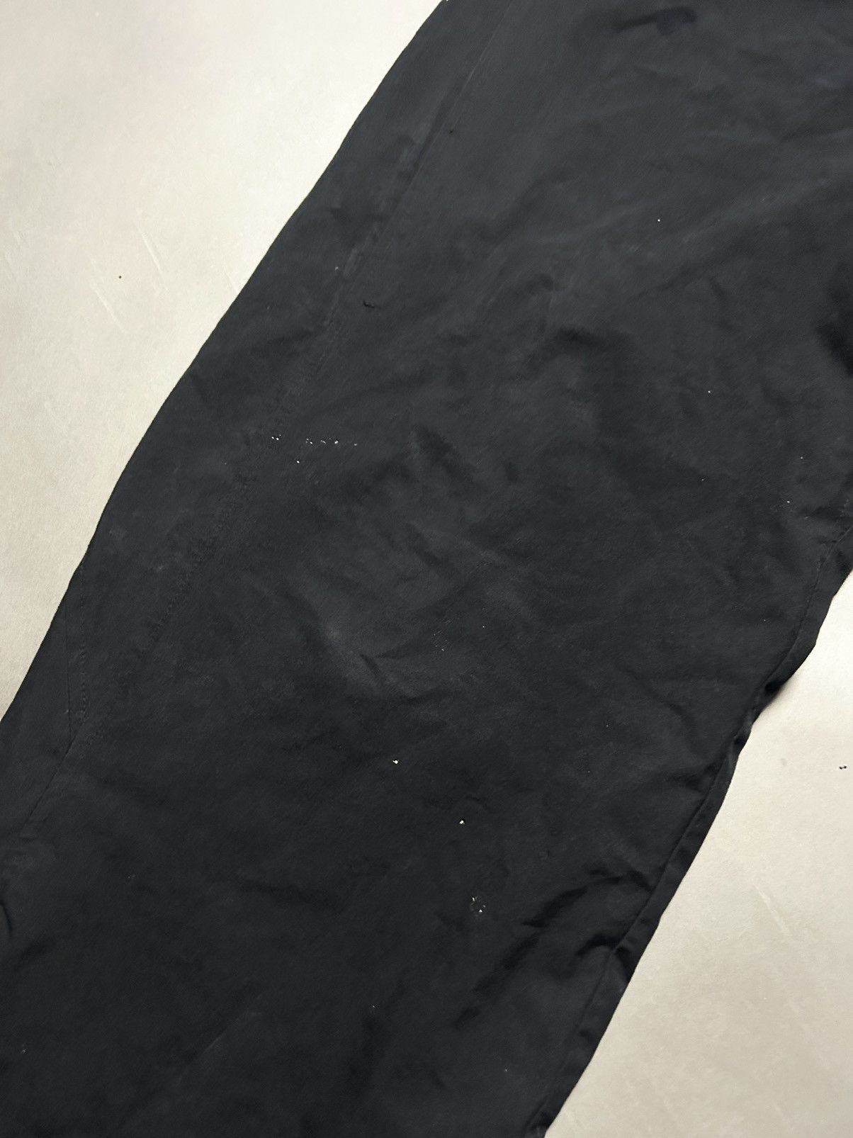 Nike × Vintage Nike vintage nylon black track pants small swoosh drill Y2K Size US 32 / EU 48 - 5 Thumbnail