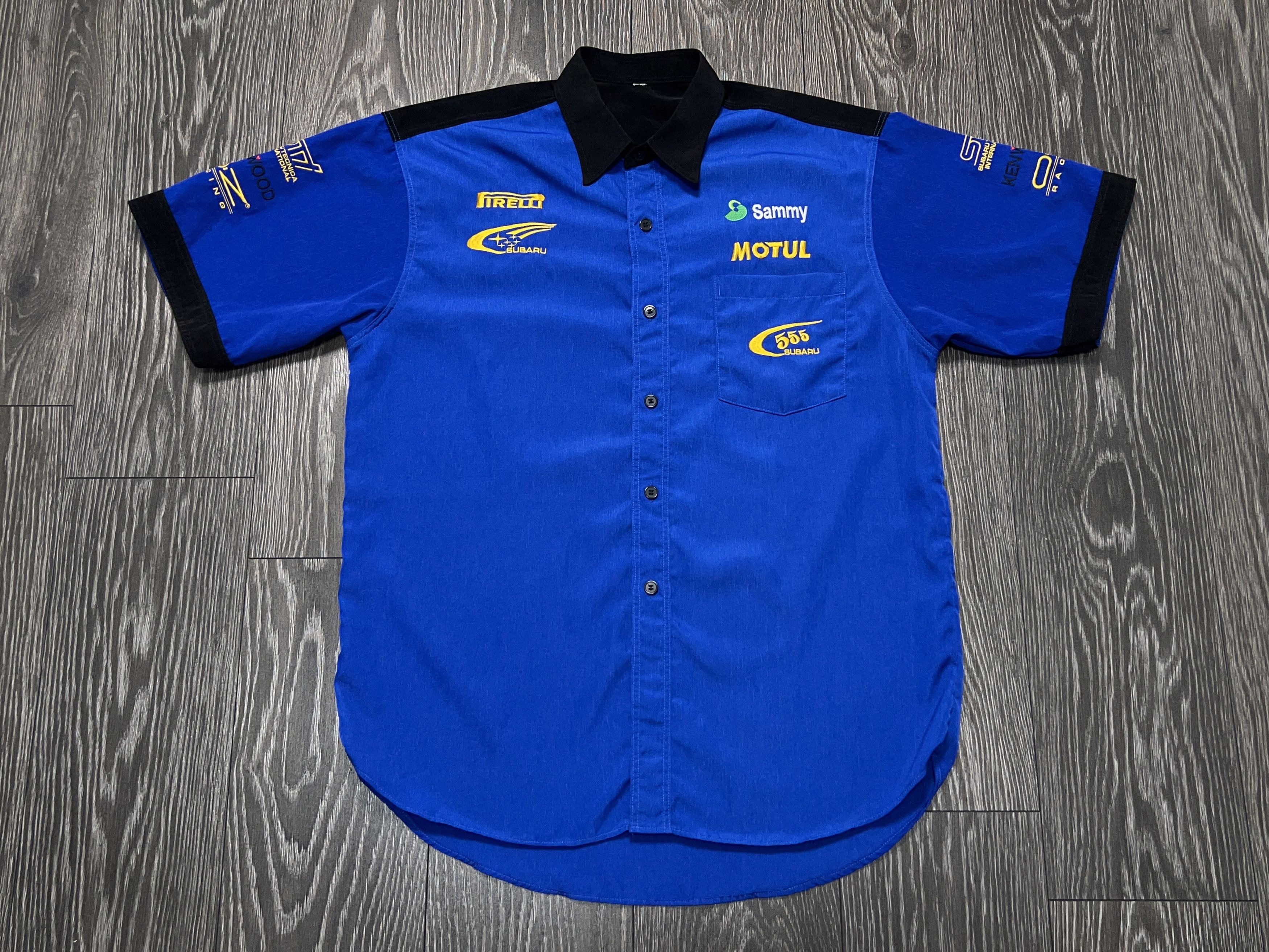 ICON Motorsports Subaru World Rally Team Worker Button Short Sleeve Racing Size US XL / EU 56 / 4 - 1 Thumbnail