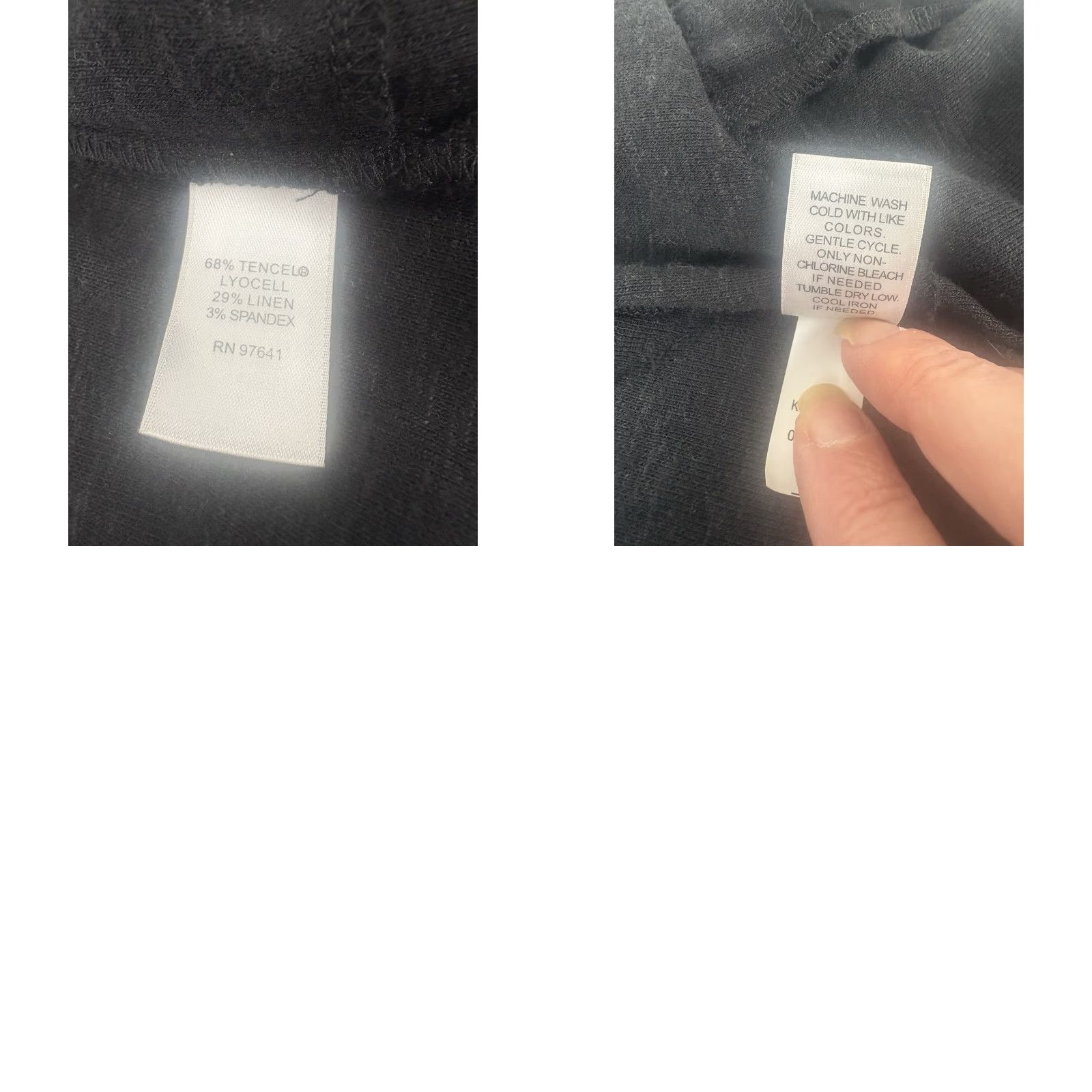Vintage Pure Jill Black Knit Cardigan Womens Petite M Open Front Lightweight Size M / US 6-8 / IT 42-44 - 8 Thumbnail